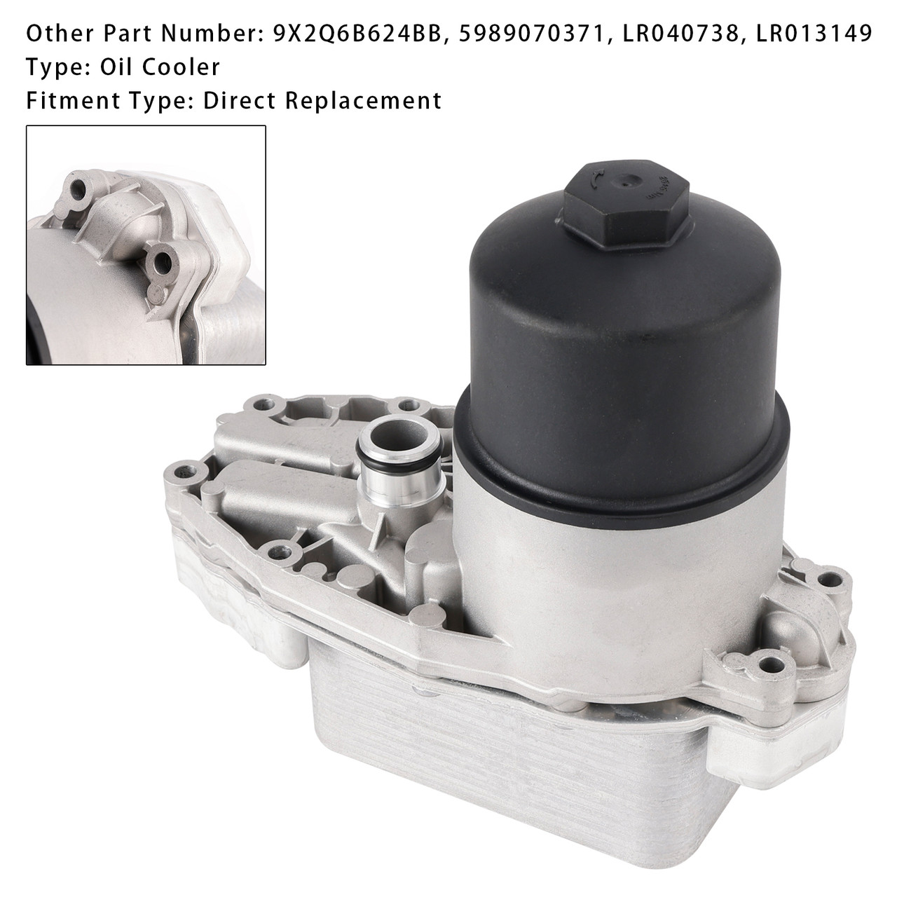 2015-2022 Jaguar F-Pace X761 Oil Cooler Engine Oil LR040738 Generic 2015-2022 Jaguar F-Pace X761 Oil Cooler Engine Oil LR040738 Generic