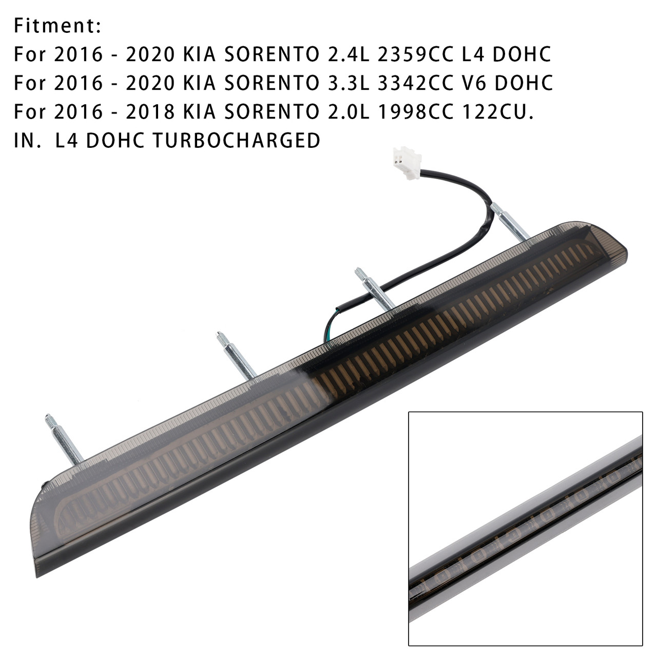 2016-2018 KIA SORENTO 2.0L Rear Stop Lamp 3rd High Brake Lamp LED 92700-C5000 Generic