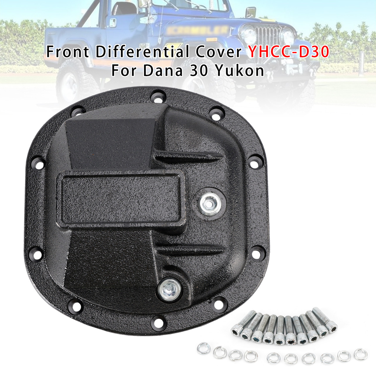 1987-2018 Jeep Wrangler Front Differential Cover YHCC-D30
