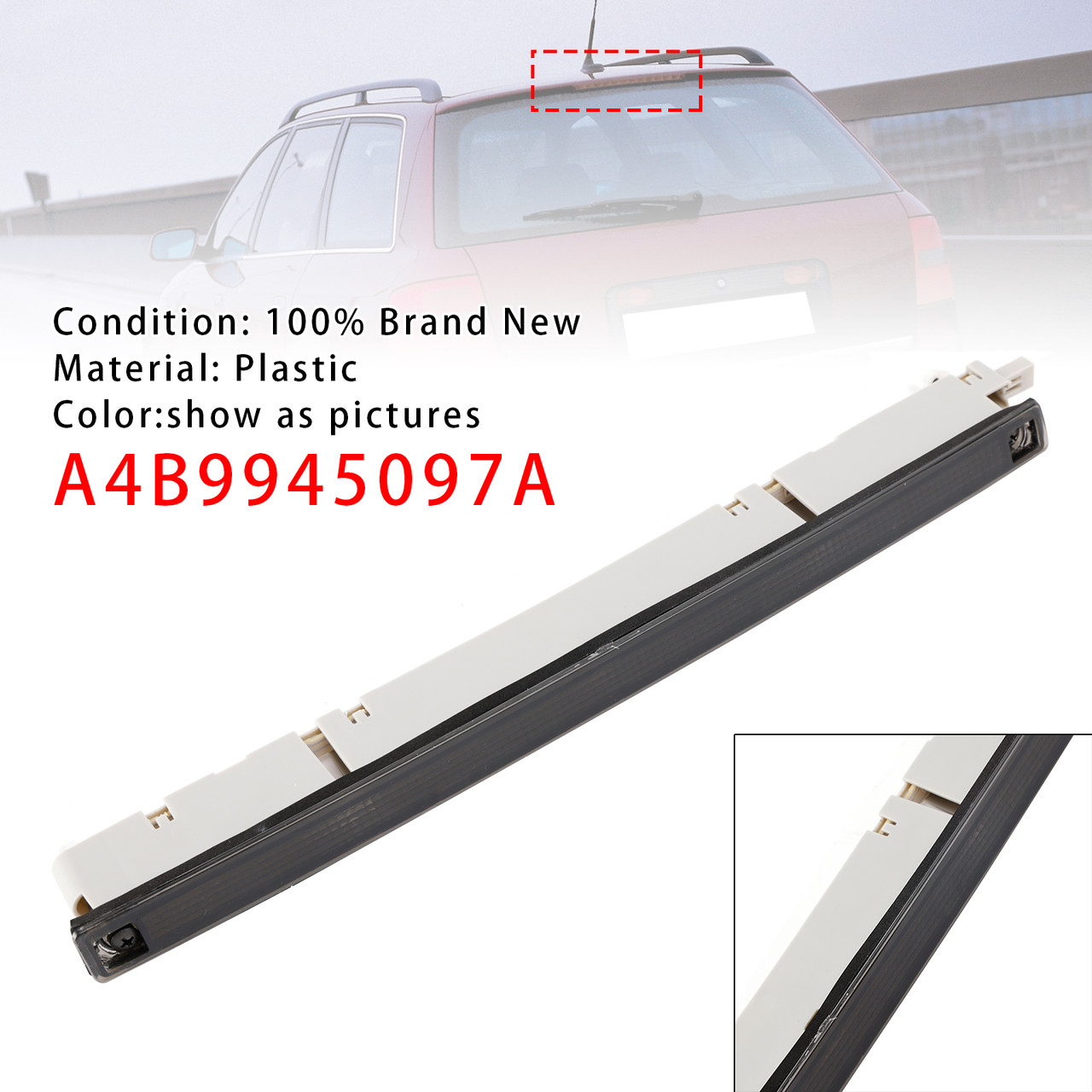 1998-2005 Audi A6 Avant High Level Third Brake Stop Light 4B9945097A Generic