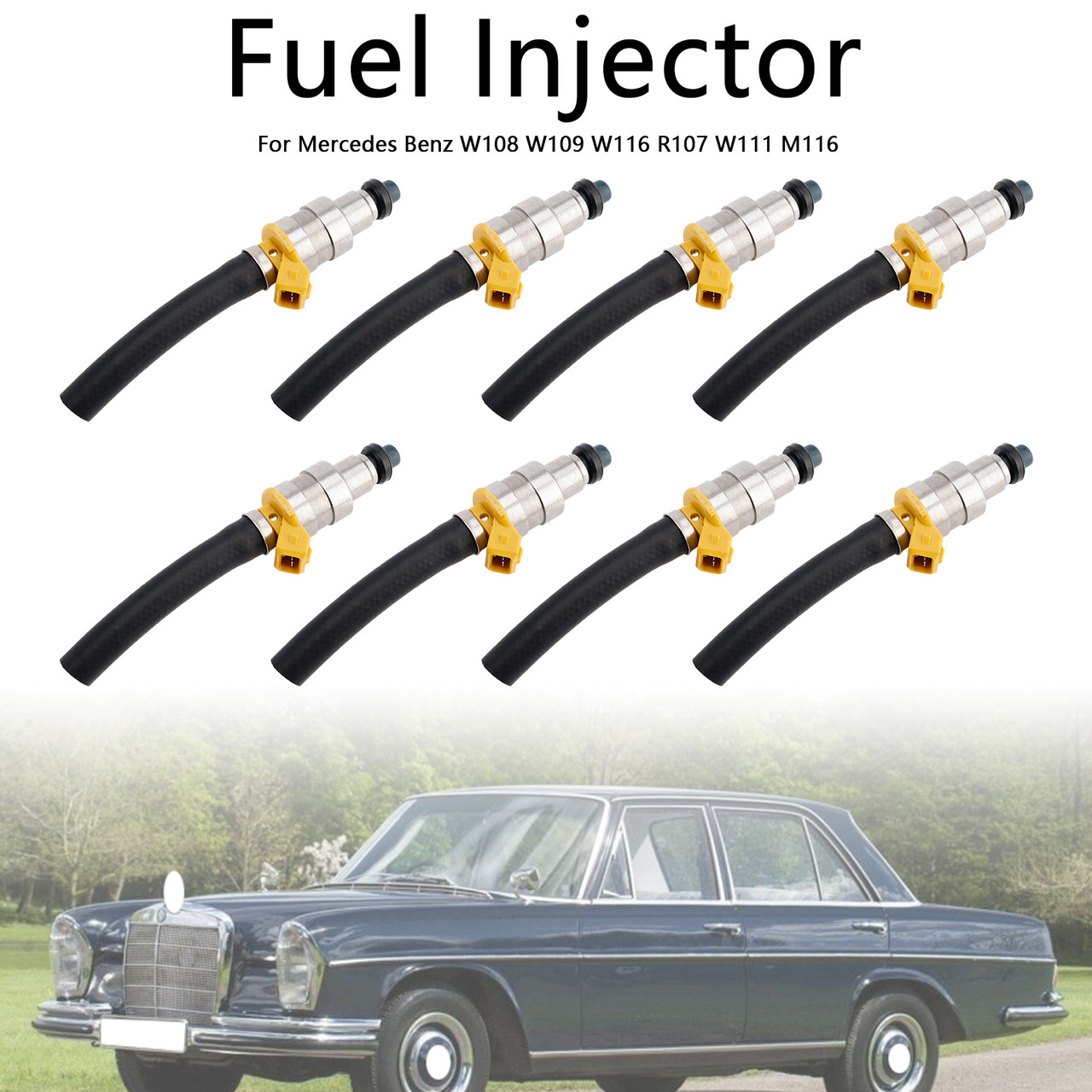Mercedes Benz W108 W109 W116 R107 W111 M116 8X Fuel Injector A0000783123 Generic