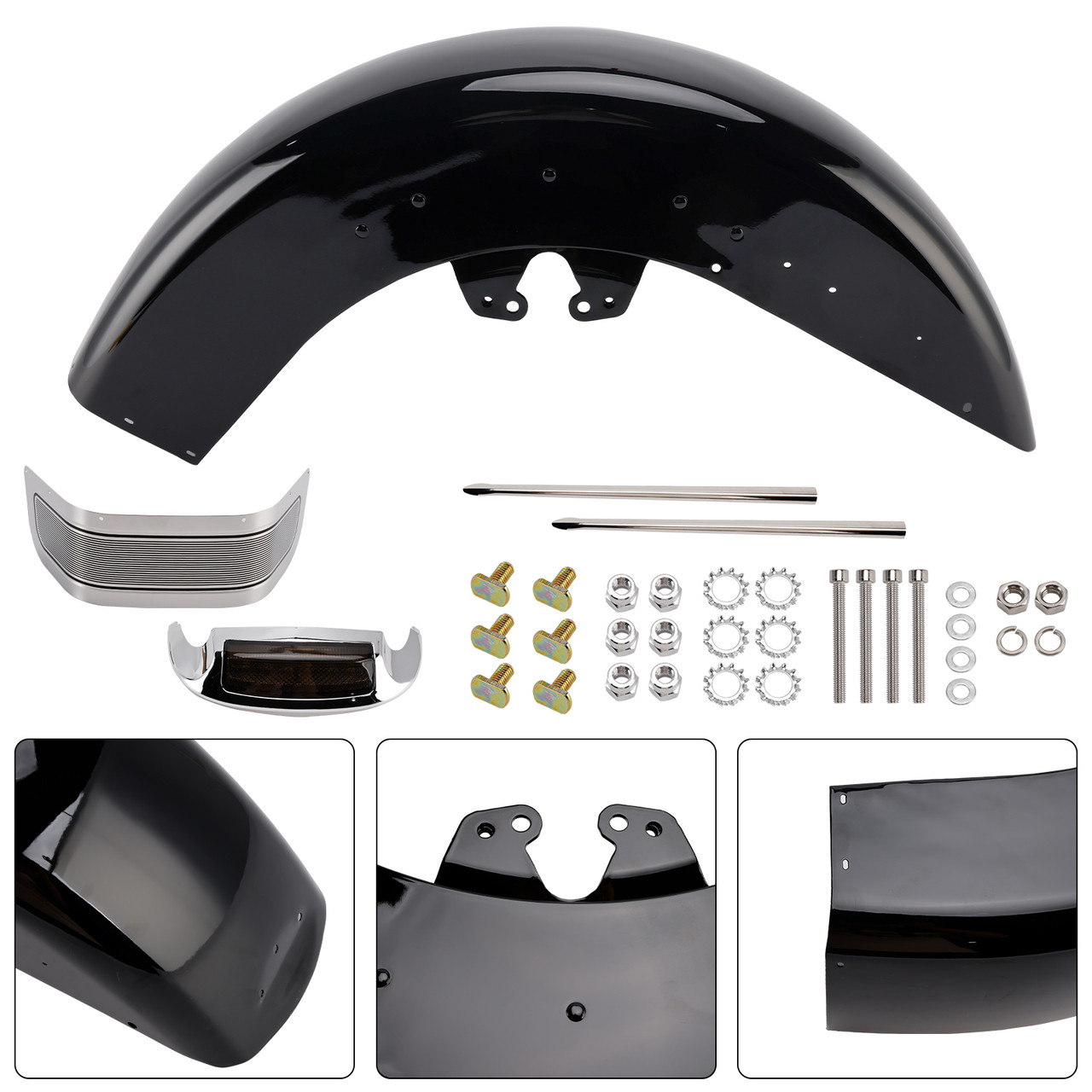 2015- later Harley-Davidson Ultra Limited Low-FLHTKL Steel Front Fender Smoke Generic