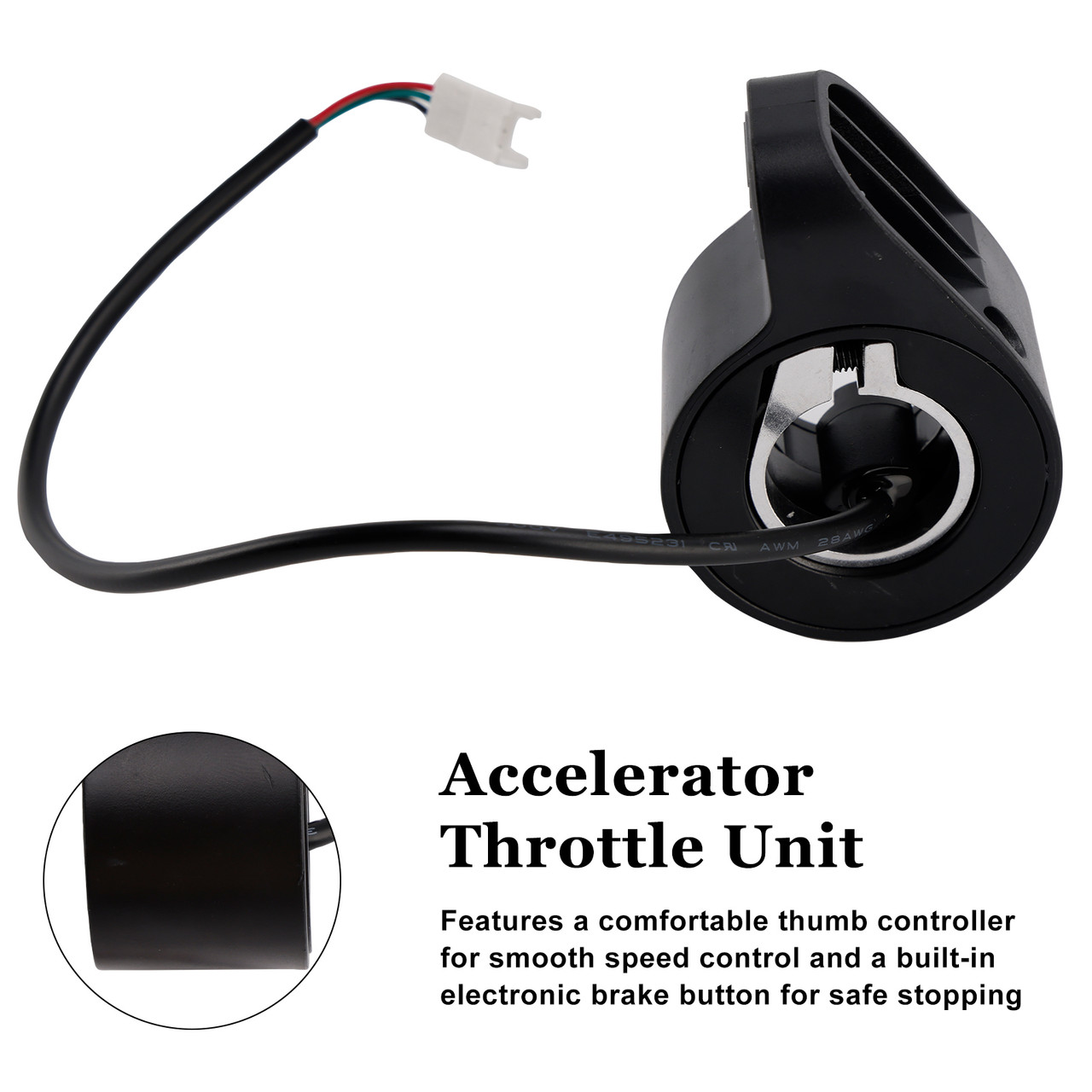 Accelerator Throttle Unit For Xiaomi 4 Pro (1st Gen) Electric Scooter Gray Accelerator Throttle Unit For Xiaomi 4 Pro (1st Gen) Electric Scooter Gray