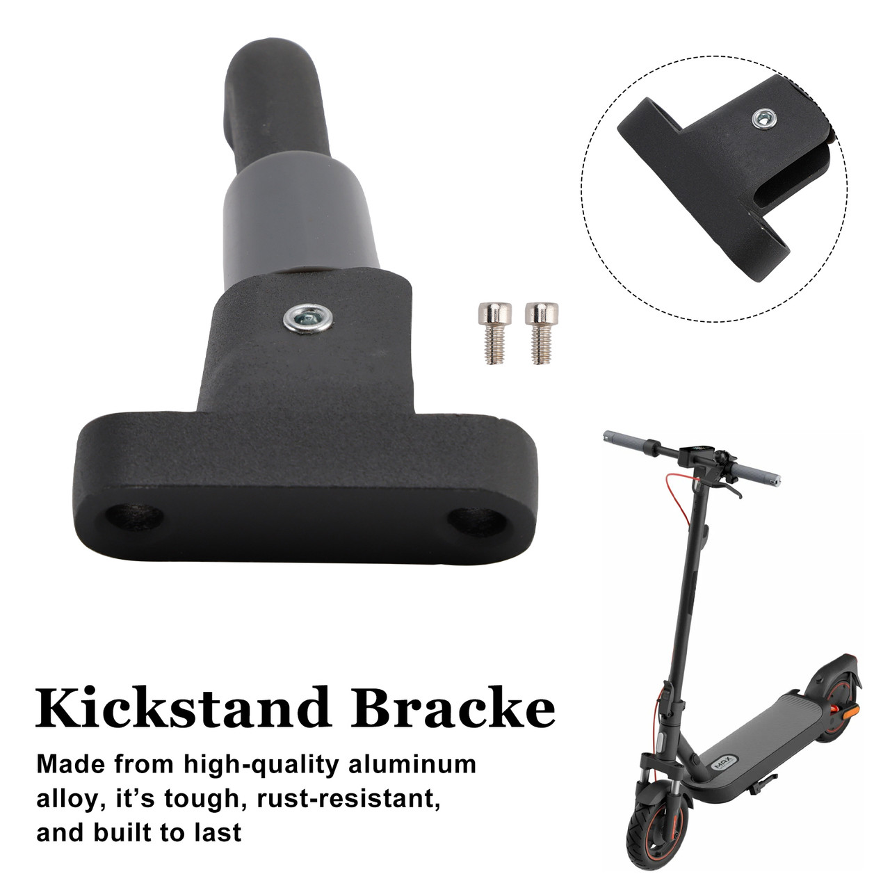 Stand Kickstand Bracket Compatible with Xiaomi 4 Pro (1st Gen) E-Scooter Stand Kickstand Bracket Compatible with Xiaomi 4 Pro (1st Gen) E-Scooter