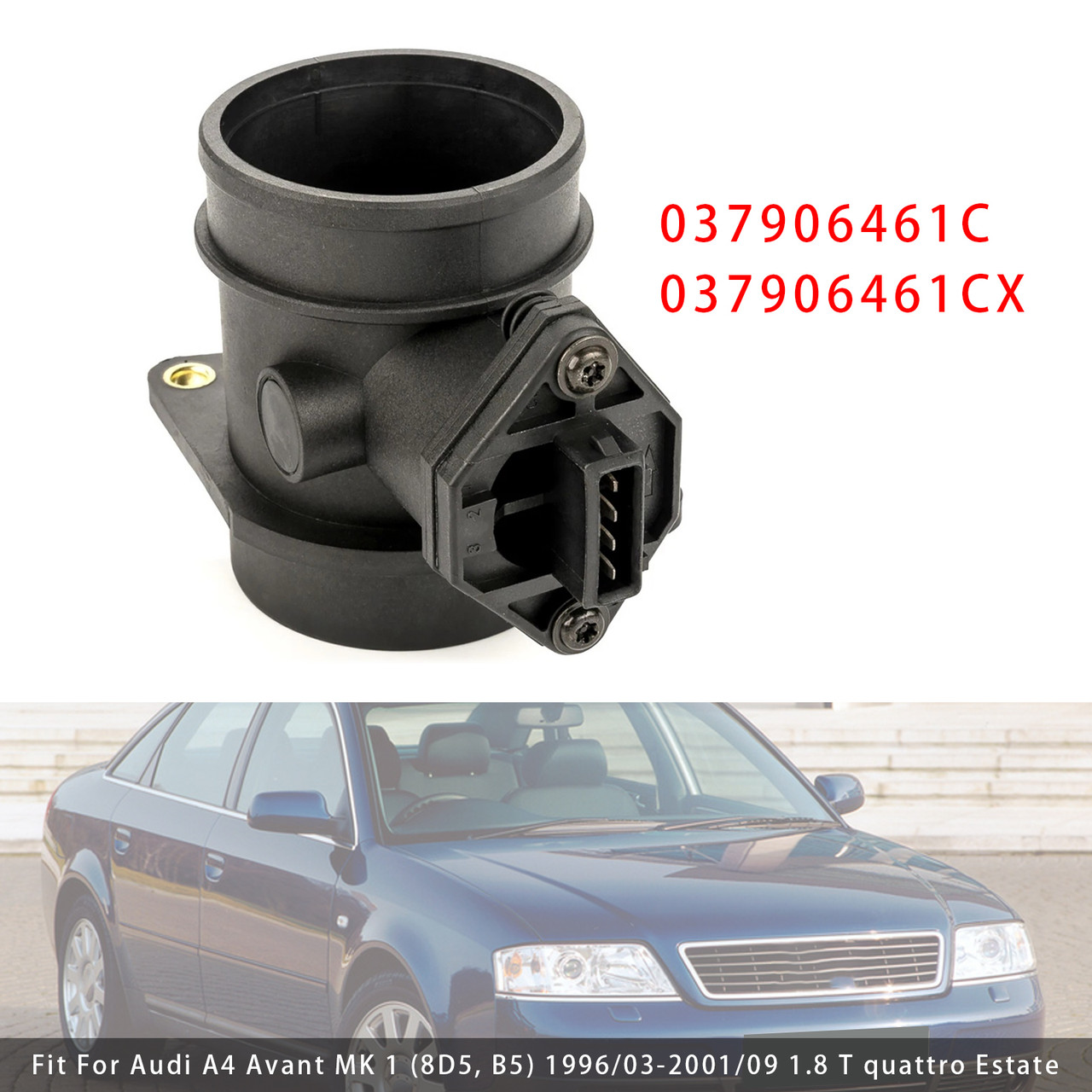 1996-2010 VW Bora Golf Passat Sharan Mass Air Flow Meter Sensor 037906461C Generic 1996-2010 VW Bora Golf Passat Sharan Mass Air Flow Meter Sensor 037906461C Generic