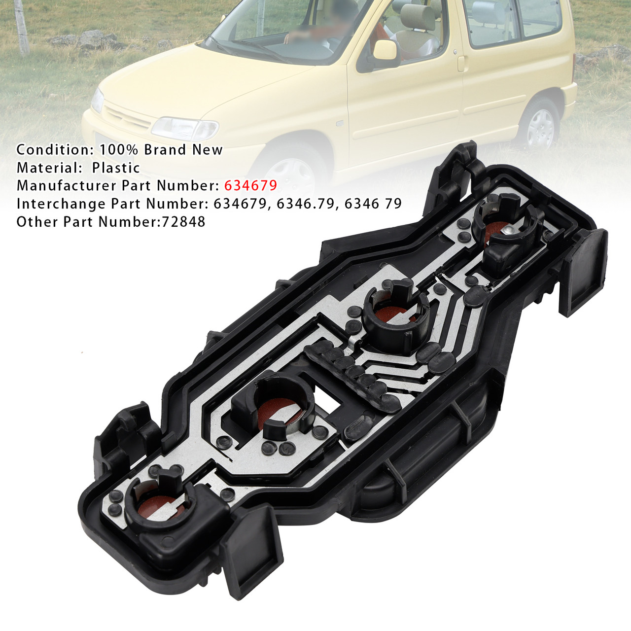 1996-2011 Citroen Berlingo Rear Light Bulb Holder 634679 Generic