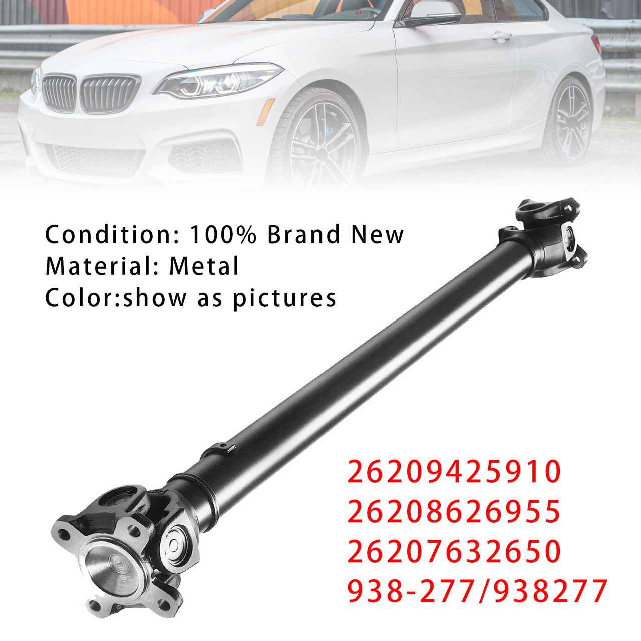 BMW 228i 230i 320i 328i 340i 428i 430i xDrive AWD Front Drive Shaft Assembly 26207632650 Generic