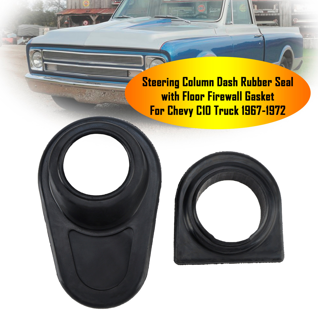 1967-1972 Chevy/ C10 Truck/ GMC Steering Column Dash Rubber Seal Floor Firewall Gasket Generic 1967-1972 Chevy/ C10 Truck/ GMC Steering Column Dash Rubber Seal Floor Firewall Gasket Generic