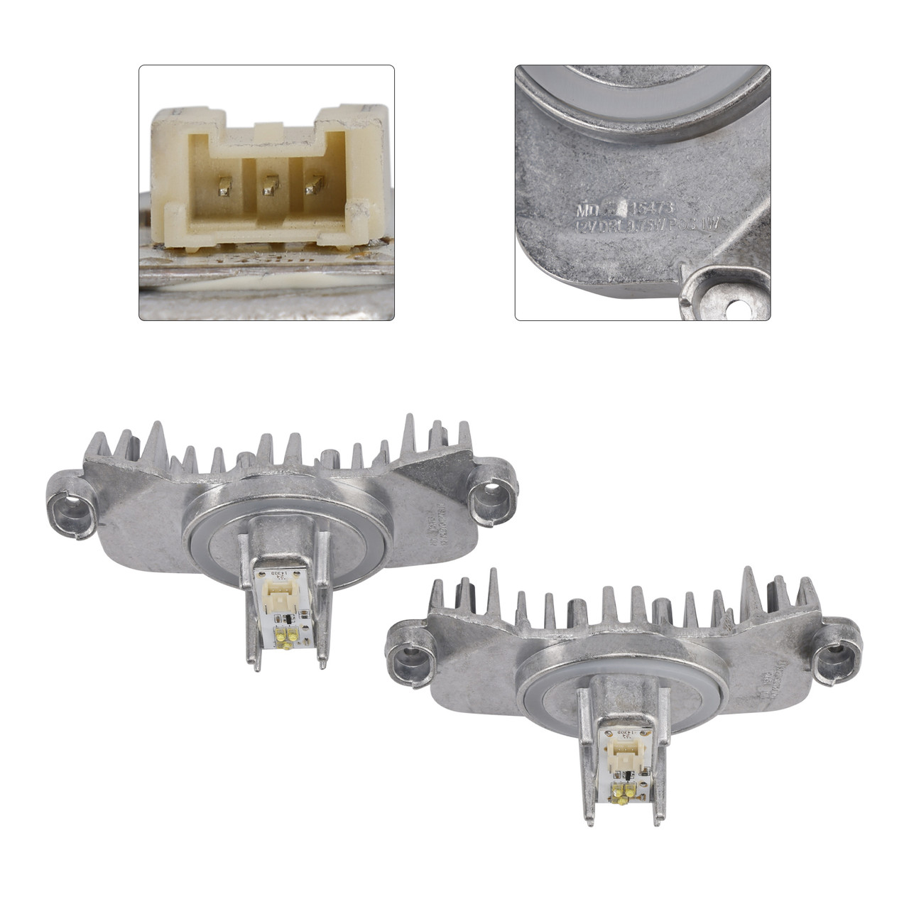 2012-2016 BMW 3 Series F30 F31 F34 Gran Turismo GT 2pcs LED Angel Eyes Ring Light Module Diode 63117398766 63117311243 Generic