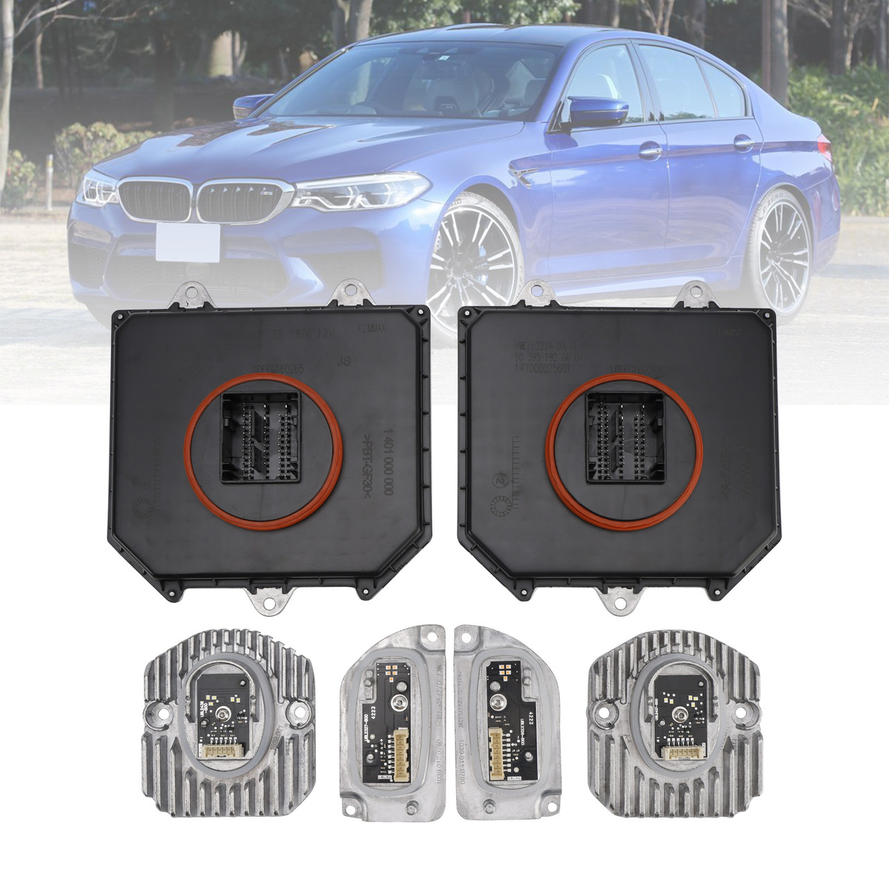 2015-2019 BMW 5' G30 G31 G38 F90 M5 6PCS Adaptive LED Headlight Turn Signal DRL Module Generic