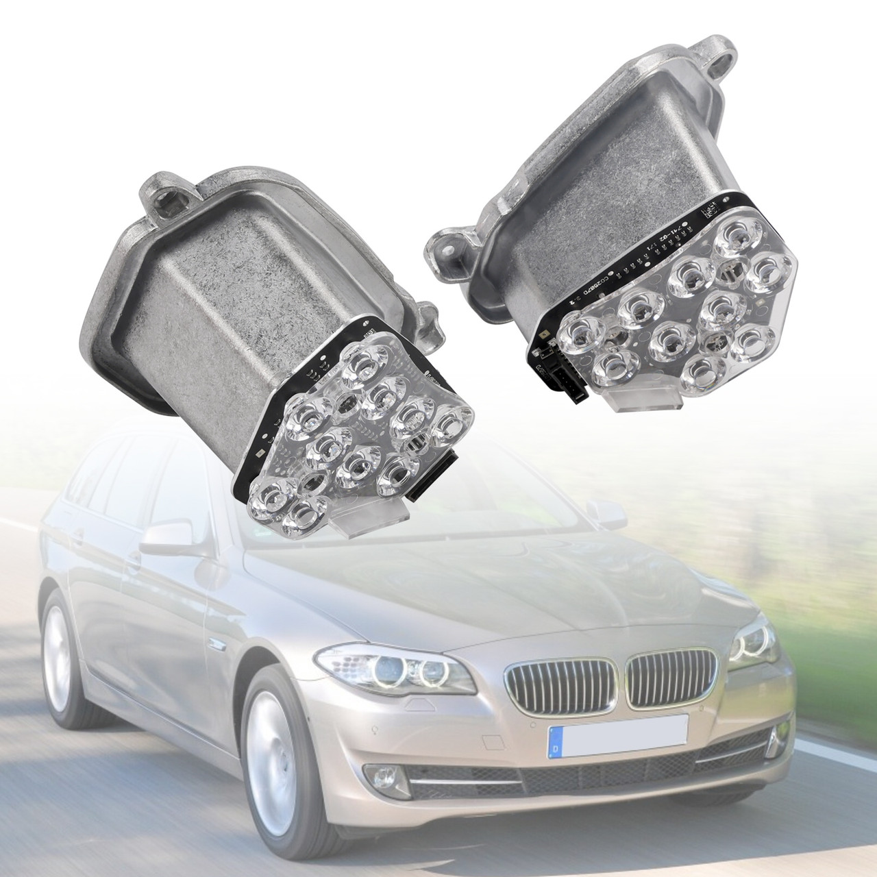 2009-2013 BMW 5 Series F10 F18 2pcs Indicator LED Module Headlight Unit 63117271901 63117271902 Generic