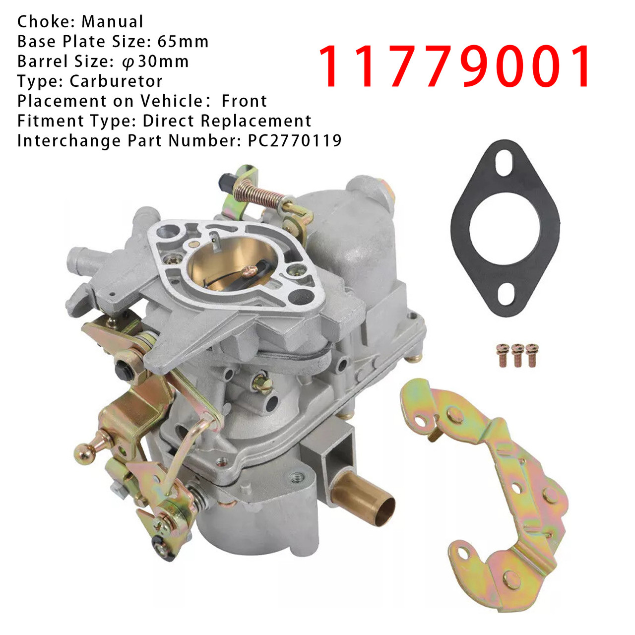 1961-1992 Renault R4 4L 4S and 4GTL SOLEX Carburetor 11779001 Generic