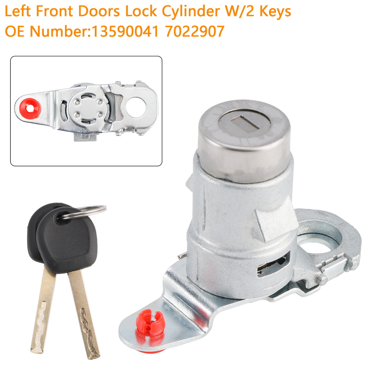 2015-2023 Chevy Blazer Camaro Colorado Single Door Lock Cylinder W/2 Keys 13590041 7022907 Generic