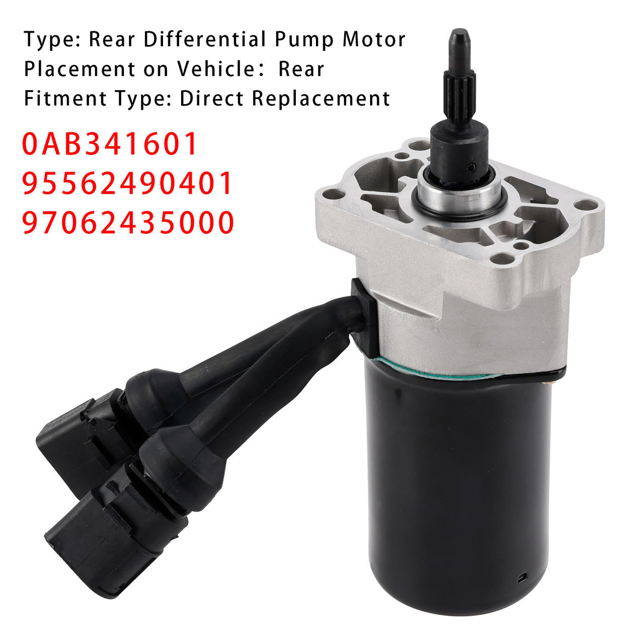 2004-2010 VW Touareg 7L6 7L7 Rear Differential Pump Motor 95562490401 Generic 2004-2010 VW Touareg 7L6 7L7 Rear Differential Pump Motor 95562490401 Generic