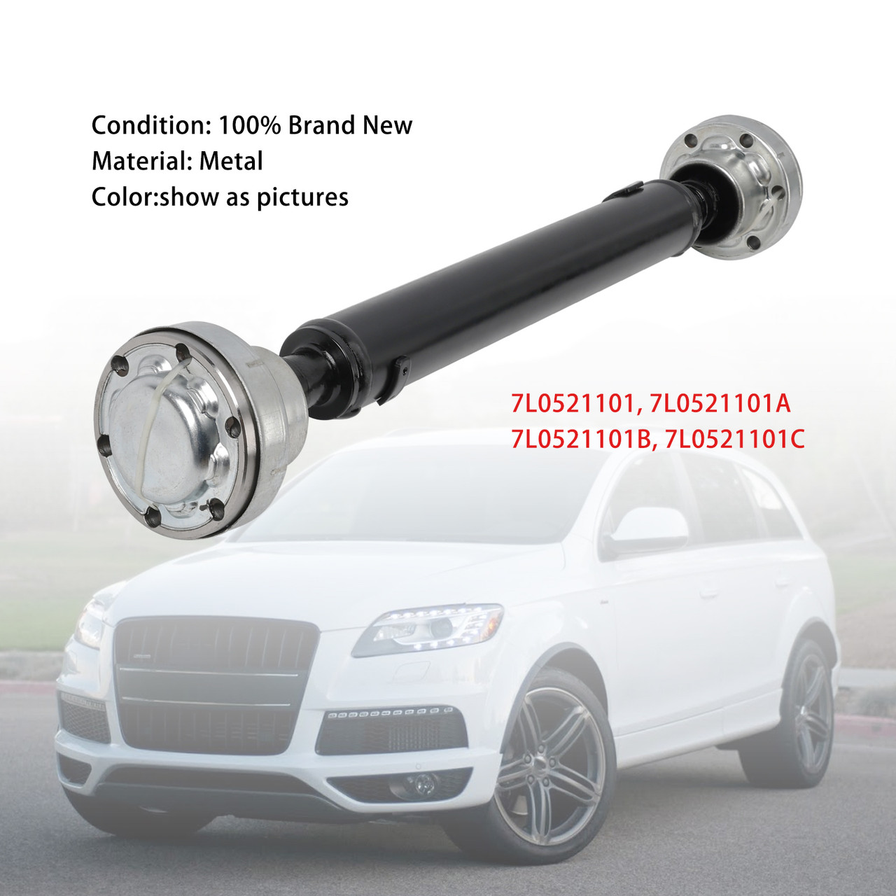 2003-2010 Porsche Cayenne Q7 Front Driveshaft Prop Shaft 7L0521101 Generic 2003-2010 Porsche Cayenne Q7 Front Driveshaft Prop Shaft 7L0521101 Generic