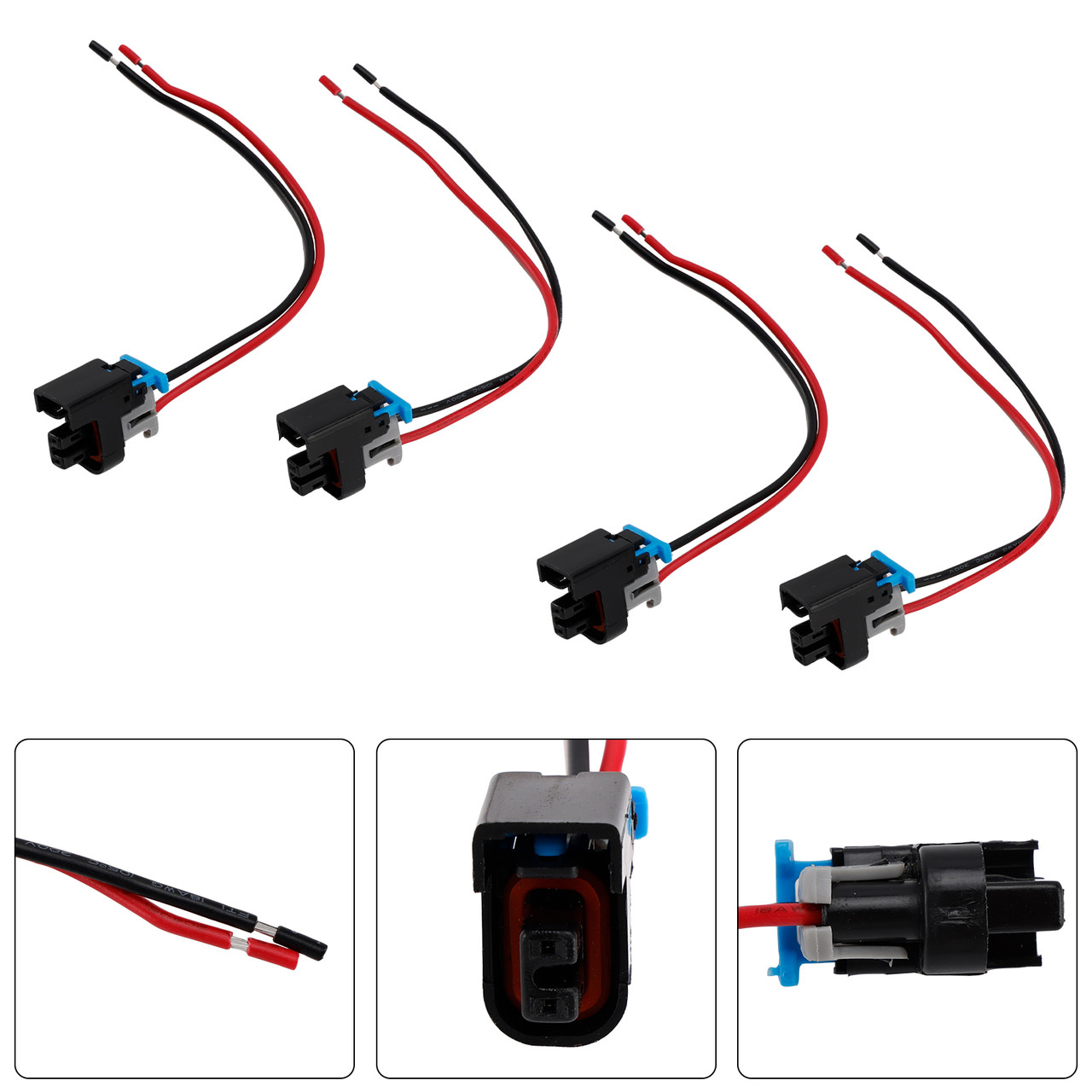 4PCS Fuel Injector Connector Plug Clip Pigtail Quick Disconnect Fit Buick