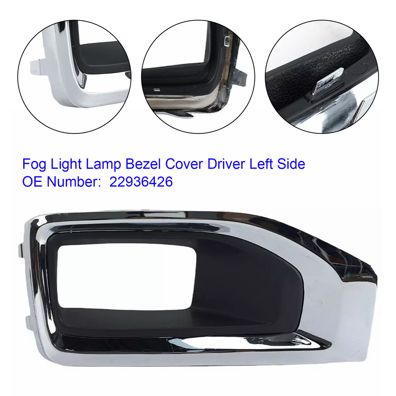 2019-2020 Yukon Yukon XL Fog Light Lamp Bezel Cover Driver Right Side 22936426 Generic