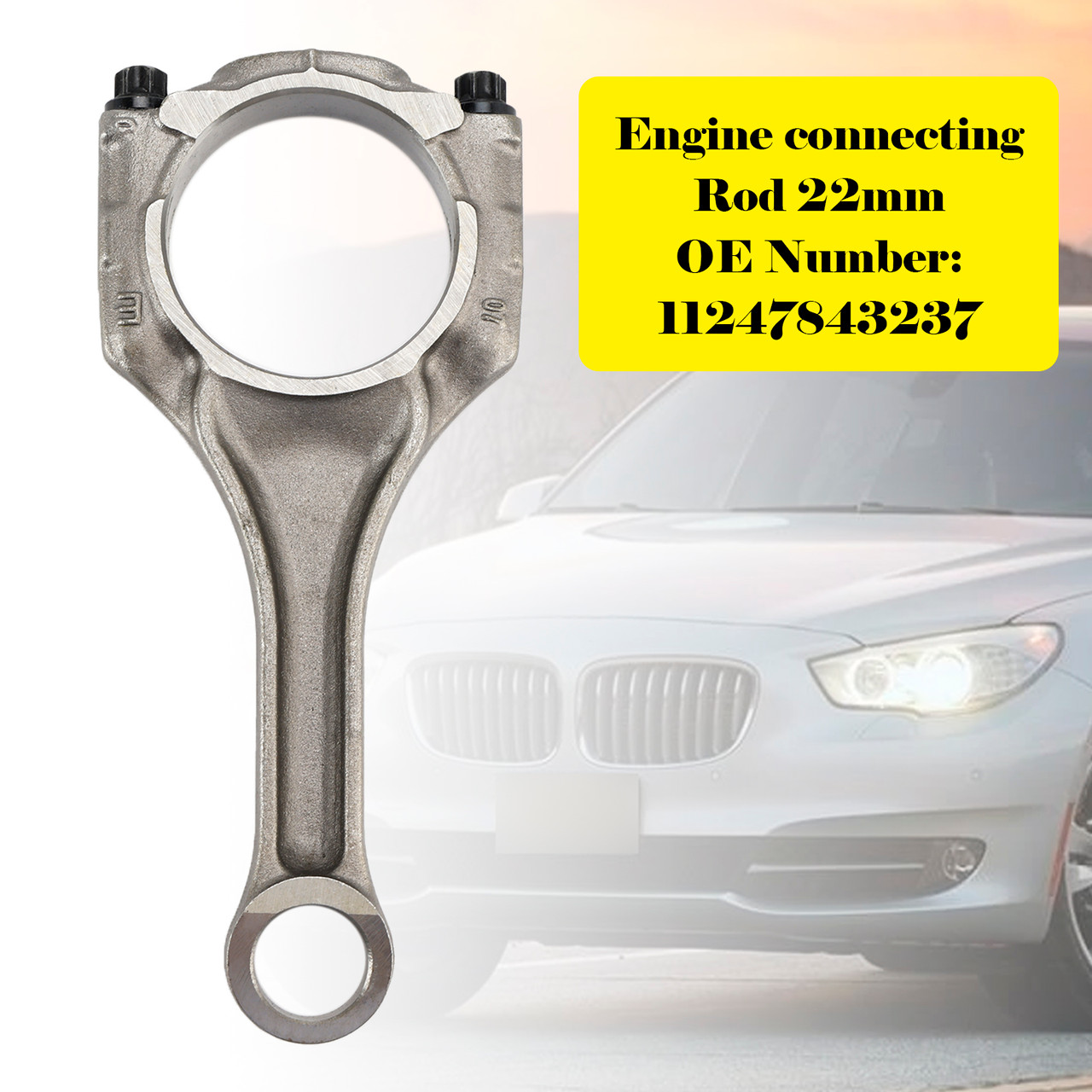 BMW 550i 650i F07 F10 F85 N63N S63N 4.4 V8 Engine connecting Rod 22mm 11247843237 Generic