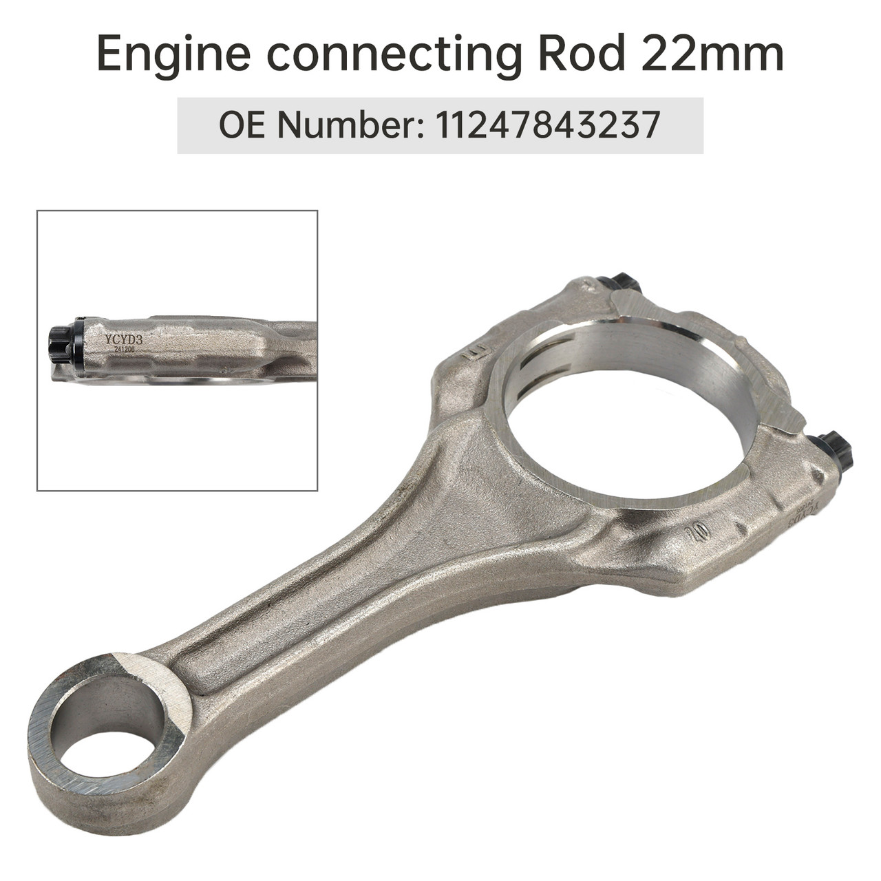 BMW 550i 650i F07 F10 F85 N63N S63N 4.4 V8 Engine connecting Rod 22mm 11247843237 Generic
