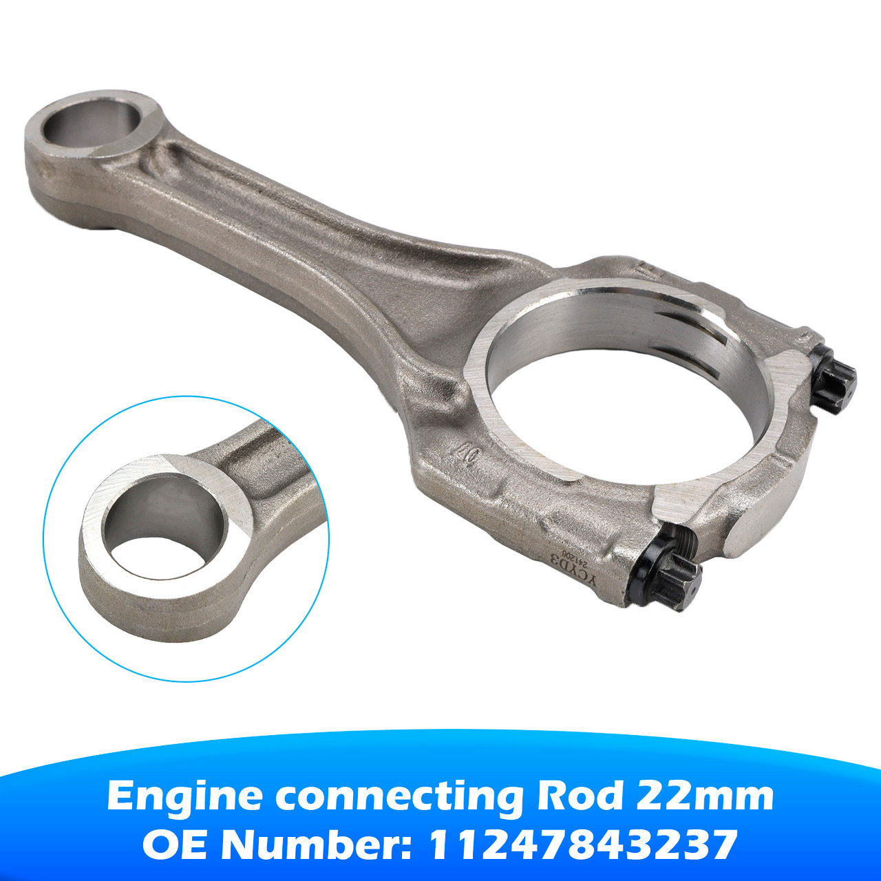 BMW 550i 650i F07 F10 F85 N63N S63N 4.4 V8 Engine connecting Rod 22mm 11247843237 Generic