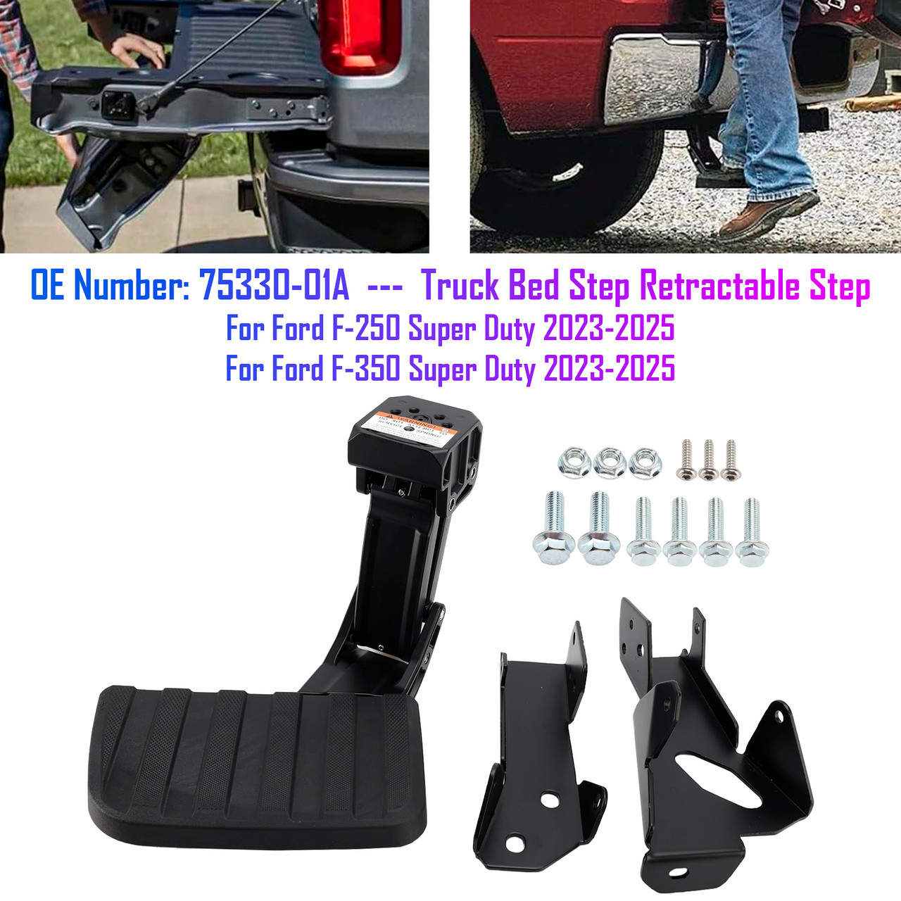 2023-2025 Ford F-350 Super Duty Truck Bed Step Retractable Step 75330-01A Generic