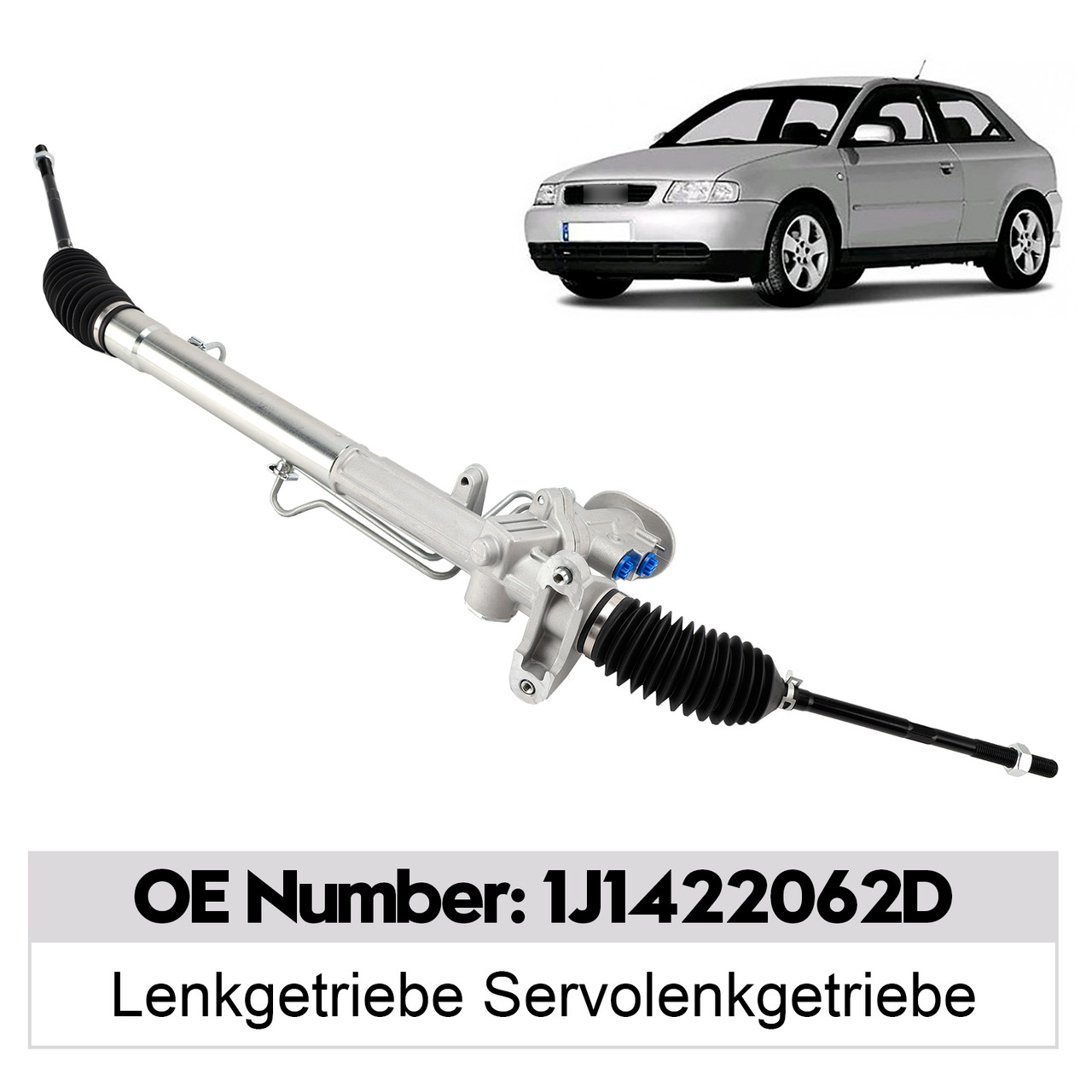 Power Steering Rack and Pinion 1J1422062D for Audi A3 8L1 VW Golf IV Bora Skoda