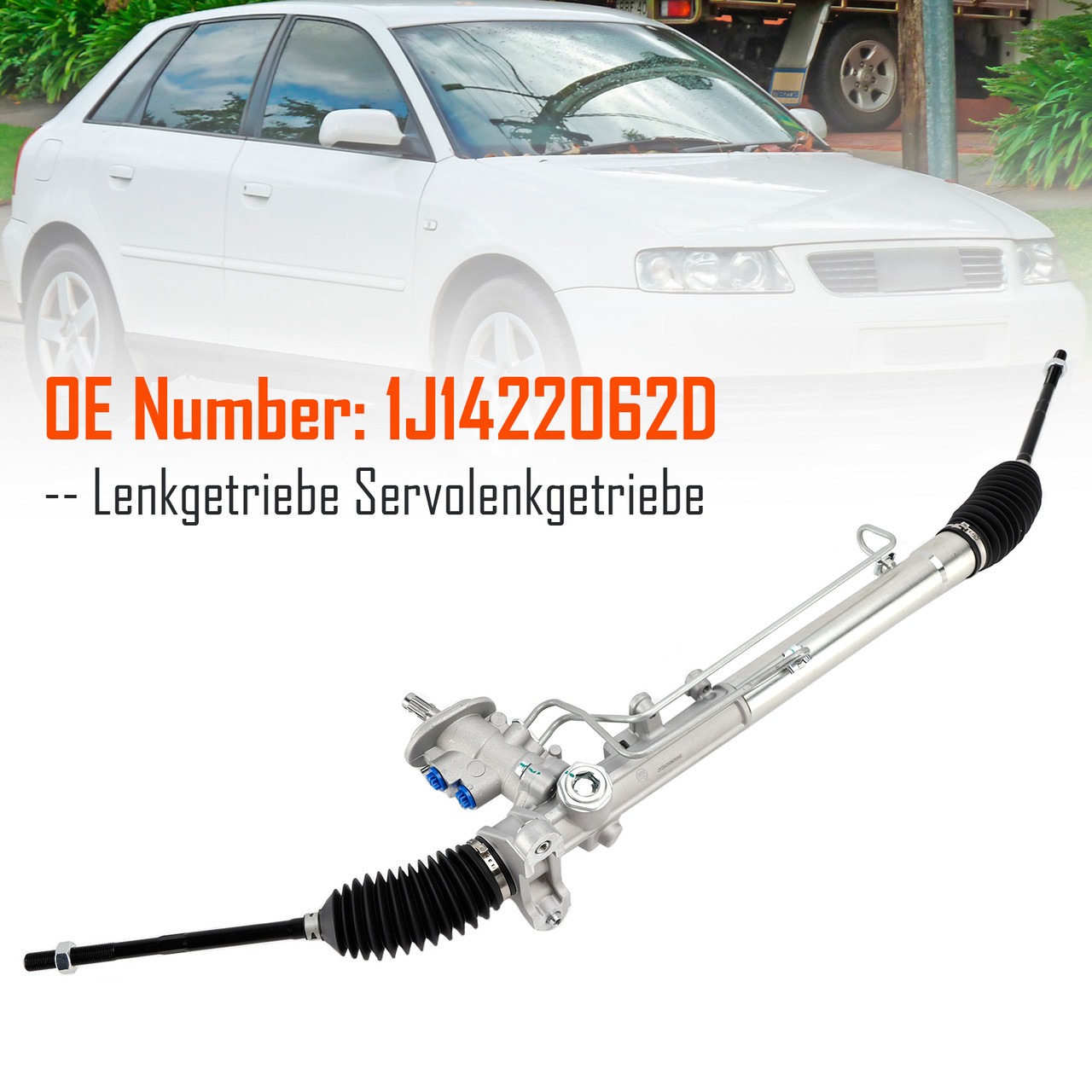 Power Steering Rack and Pinion 1J1422062D for Audi A3 8L1 VW Golf IV Bora Skoda