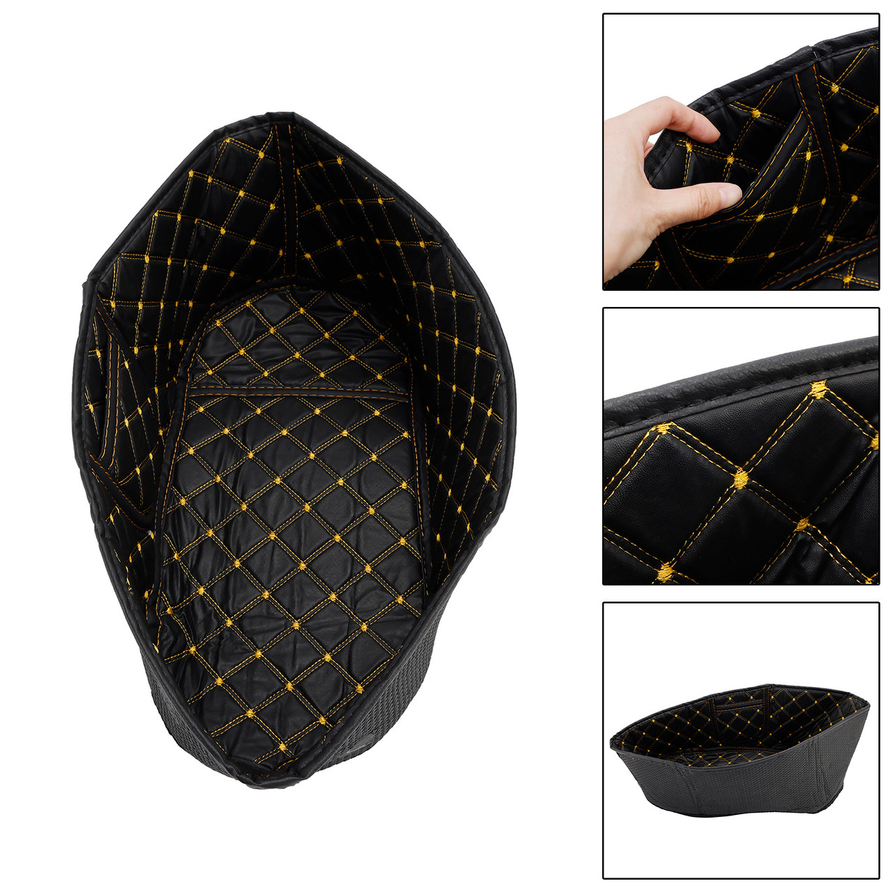 Vespa Gts 300 Gts300 Seat Bucket Liner Pad Trunk Inner Protector Pu Gold Generic