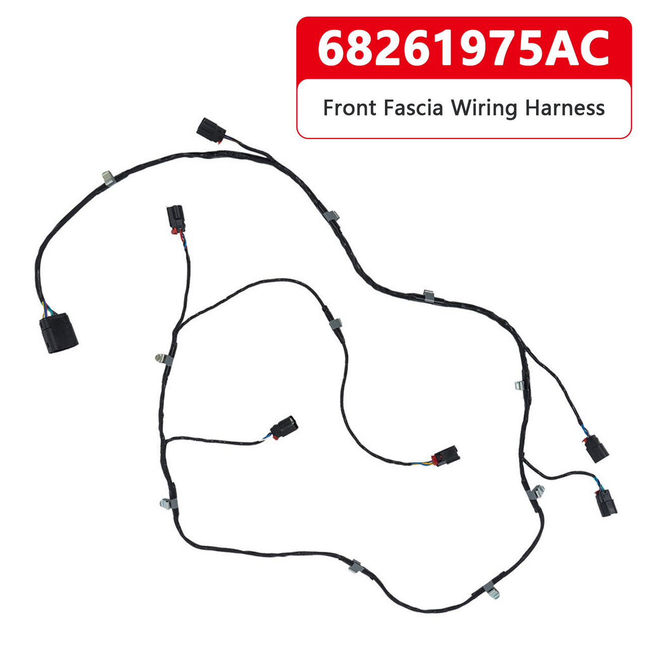 2016-2022 Jeep Grand Cherokee Front Fascia Wiring Harness 68261975AC Generic