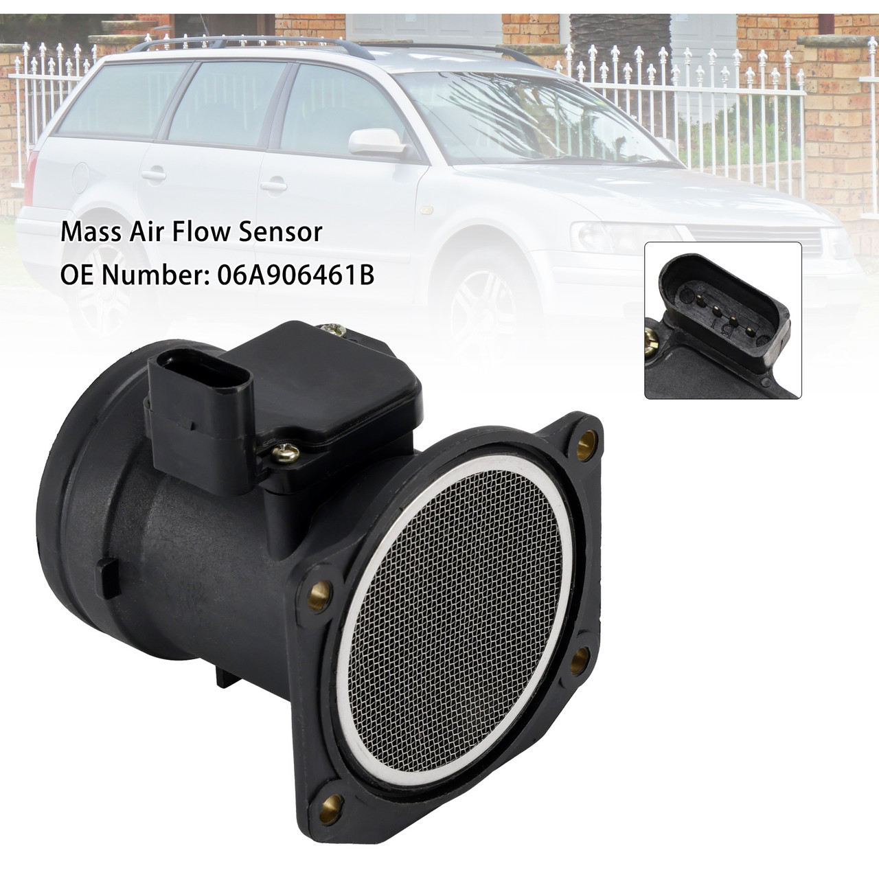 VW Passat B5.5 Variant (3B6) Mass Air Flow Sensor 06A906461B Generic VW Passat B5.5 Variant (3B6) Mass Air Flow Sensor 06A906461B Generic