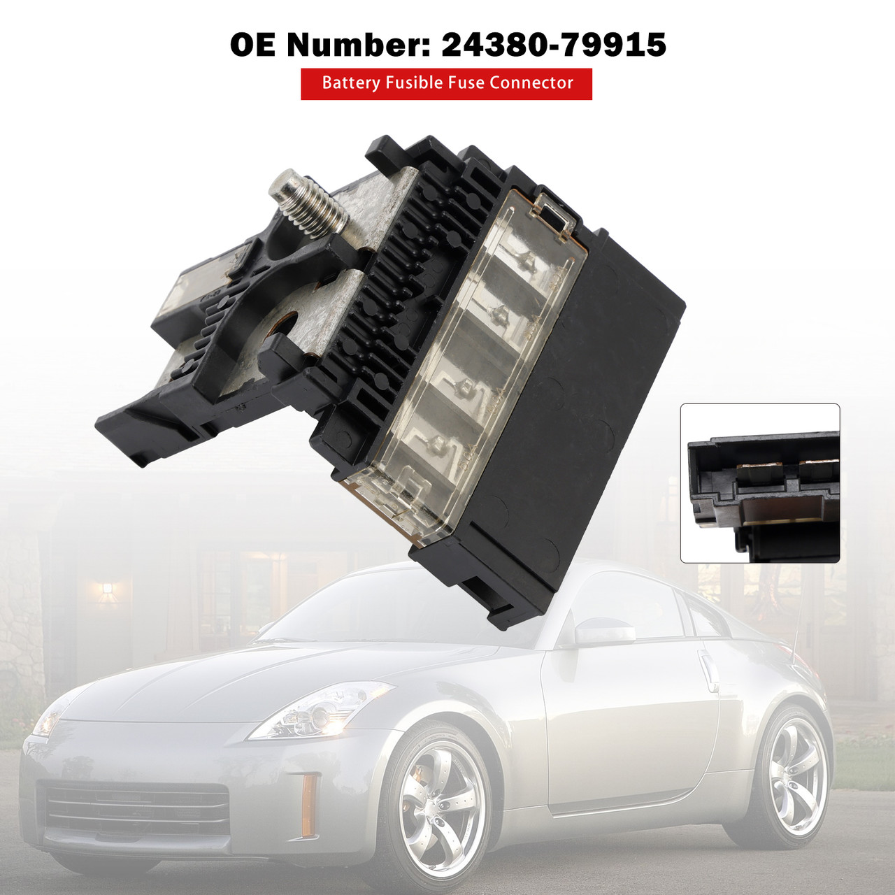 2004-2013 Nissan 370Z Armada Titan Battery Fusible Fuse Connector 24380-79915 Generic