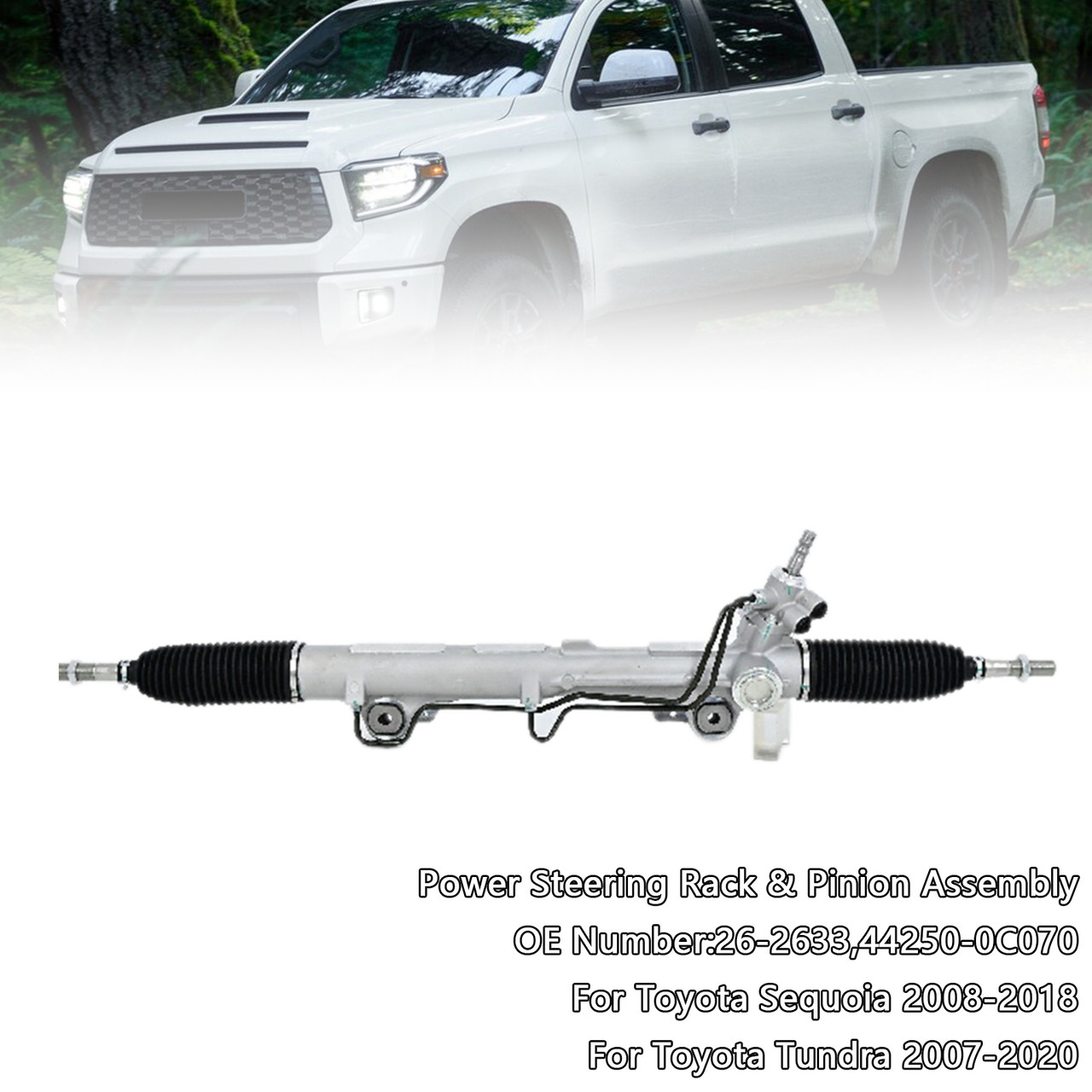 2007-2020 Toyota Tundra Power Steering Rack & Pinion Assembly 44250-0C070 Generic