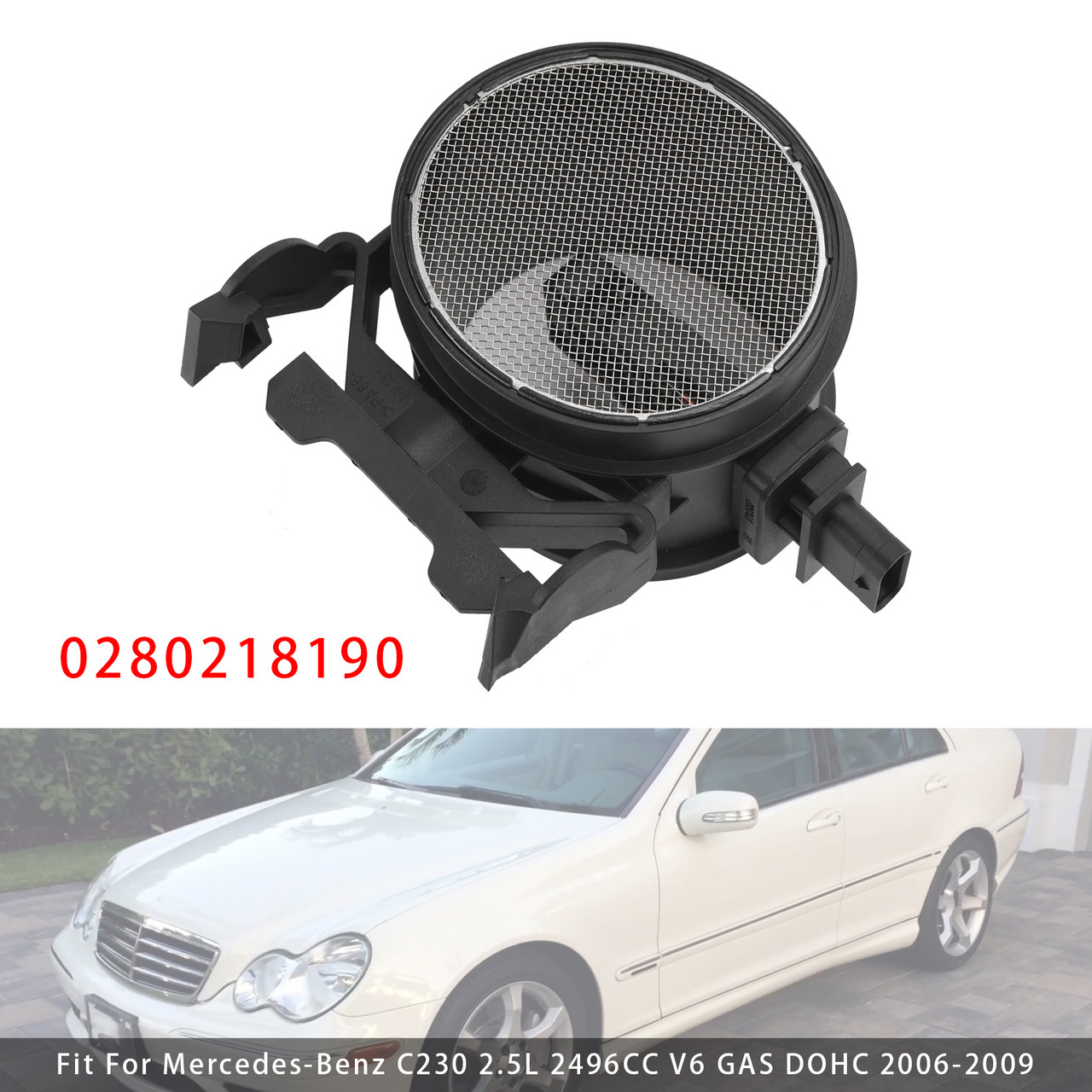 2006-2011 Mercedes-Benz CL550 CLK350 CLS550 Mass Air Flow Meter Sensor 0280218190 Generic 2006-2011 Mercedes-Benz CL550 CLK350 CLS550 Mass Air Flow Meter Sensor 0280218190 Generic
