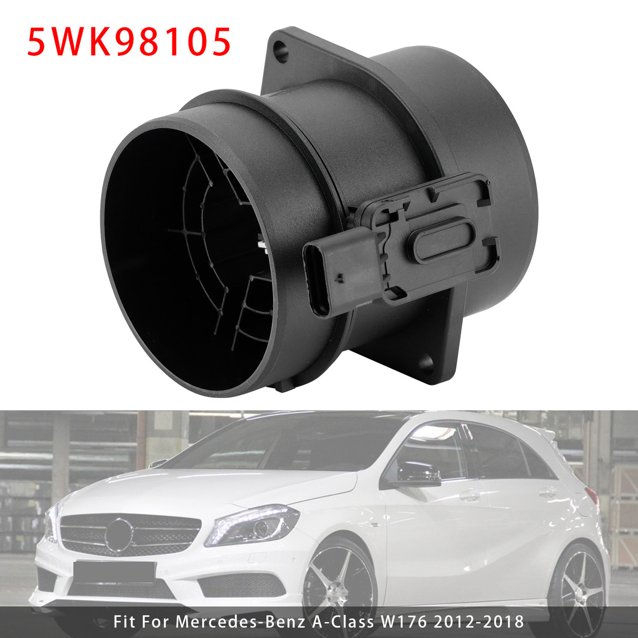 2005-2018 Mercedes W205 W176 GLC X253 CDI Mass Air Flow Meter Sensor 5WK98105 Generic 2005-2018 Mercedes W205 W176 GLC X253 CDI Mass Air Flow Meter Sensor 5WK98105 Generic