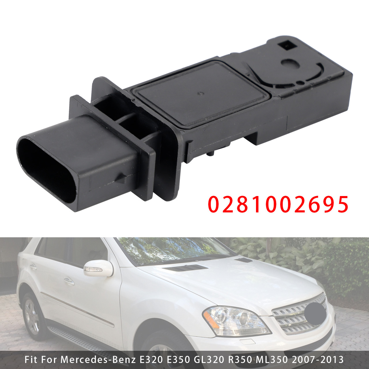 2005-2015 Mercedes E350 ML350 E320 R320 Mass Air Flow Meter Sensor 0281002695 Generic 2005-2015 Mercedes E350 ML350 E320 R320 Mass Air Flow Meter Sensor 0281002695 Generic