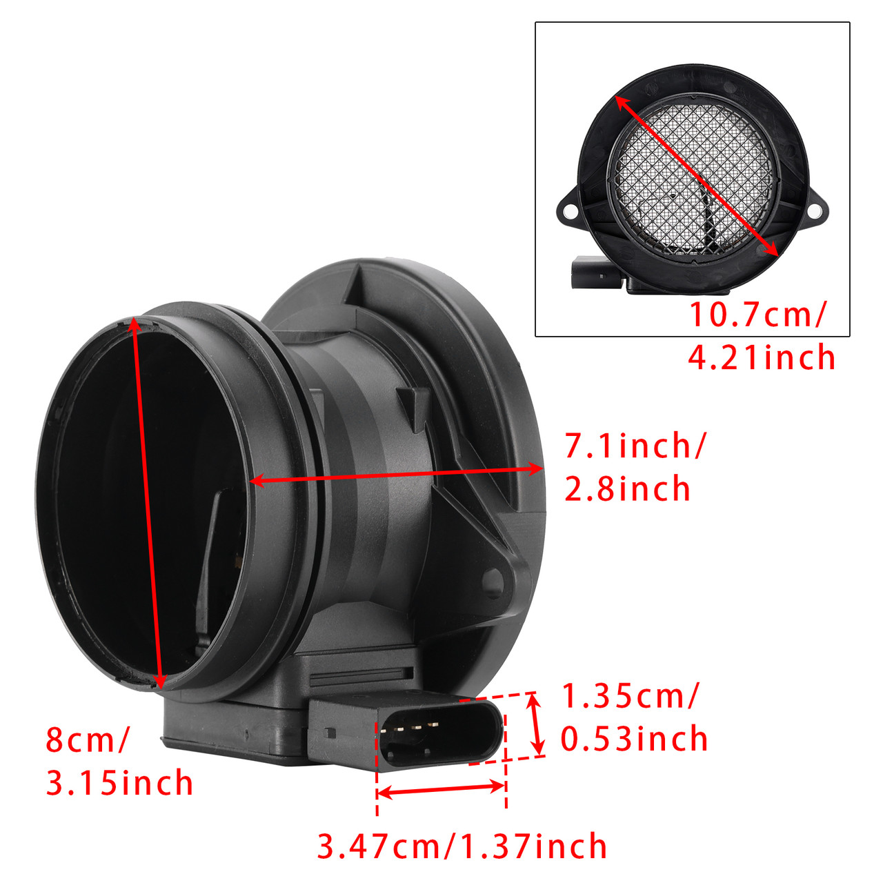 2001-2010 Mercedes-Benz W203 W211 C209 Mass Air Flow Meter Sensor 5WK9638 Generic 2001-2010 Mercedes-Benz W203 W211 C209 Mass Air Flow Meter Sensor 5WK9638 Generic