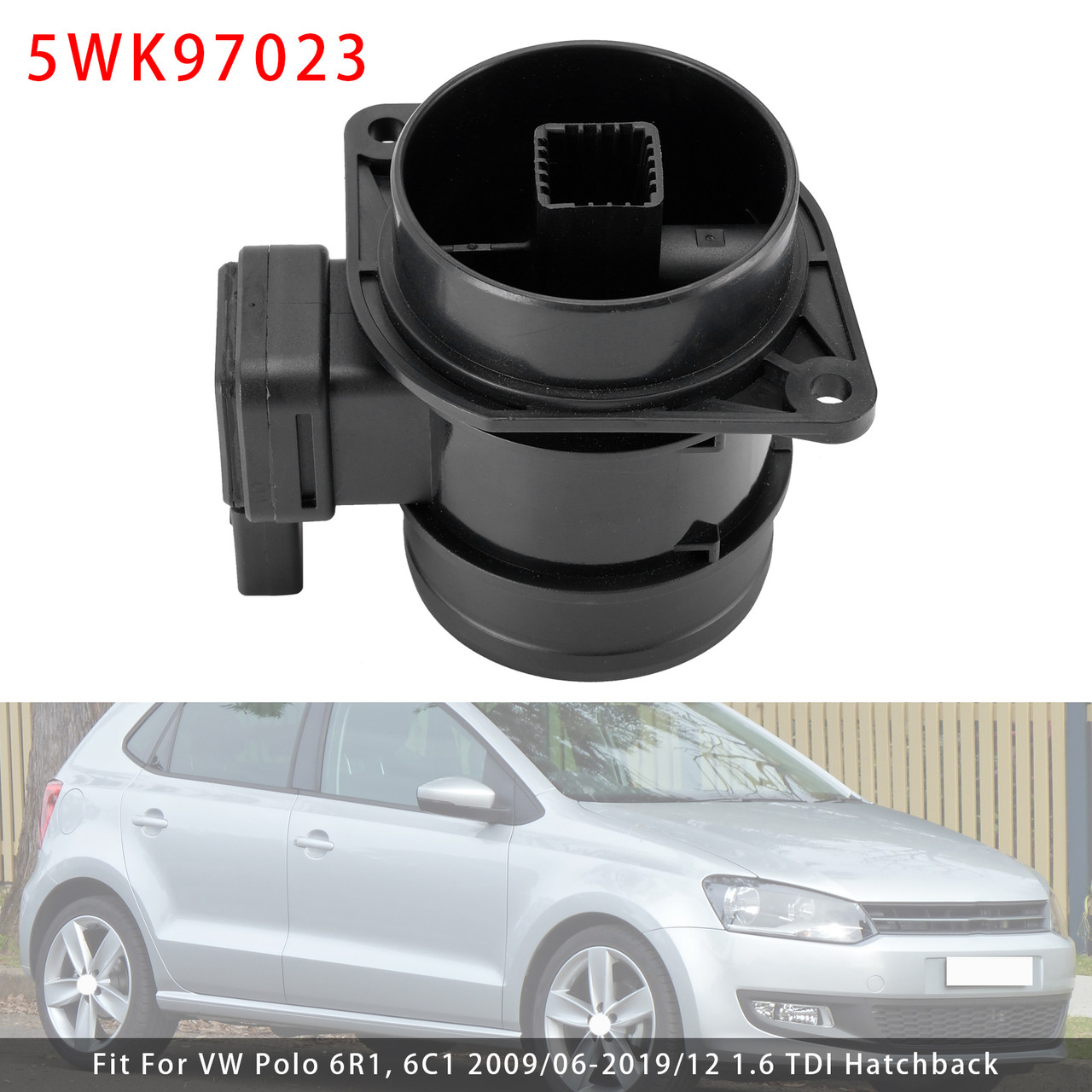 2009-2015 Audi A1 A3 Mass Air Flow Meter Sensor 5WK97023 Generic 2009-2015 Audi A1 A3 Mass Air Flow Meter Sensor 5WK97023 Generic