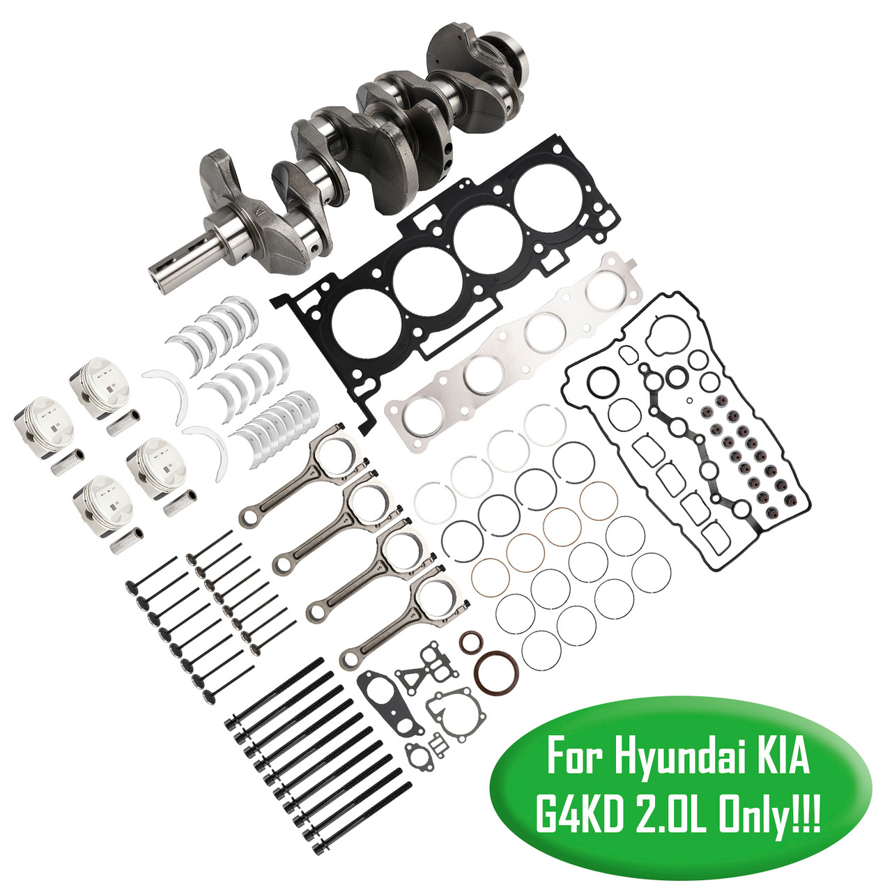 2005-2010 Hyundai Sonata G4KD 2.0L Engine Overhaul Rebuild Kit 20910-2GL02 Generic