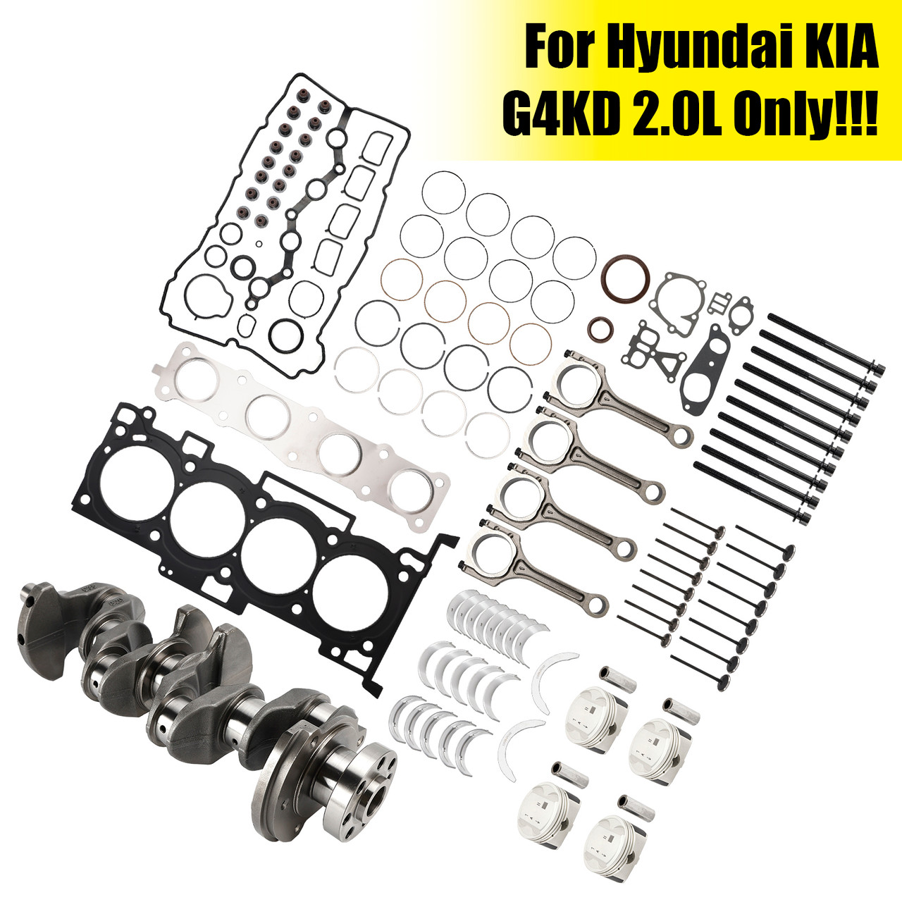 2005-2010 Kia Sportage G4KD 2.0L Engine Overhaul Rebuild Kit 20910-2GL02 Generic