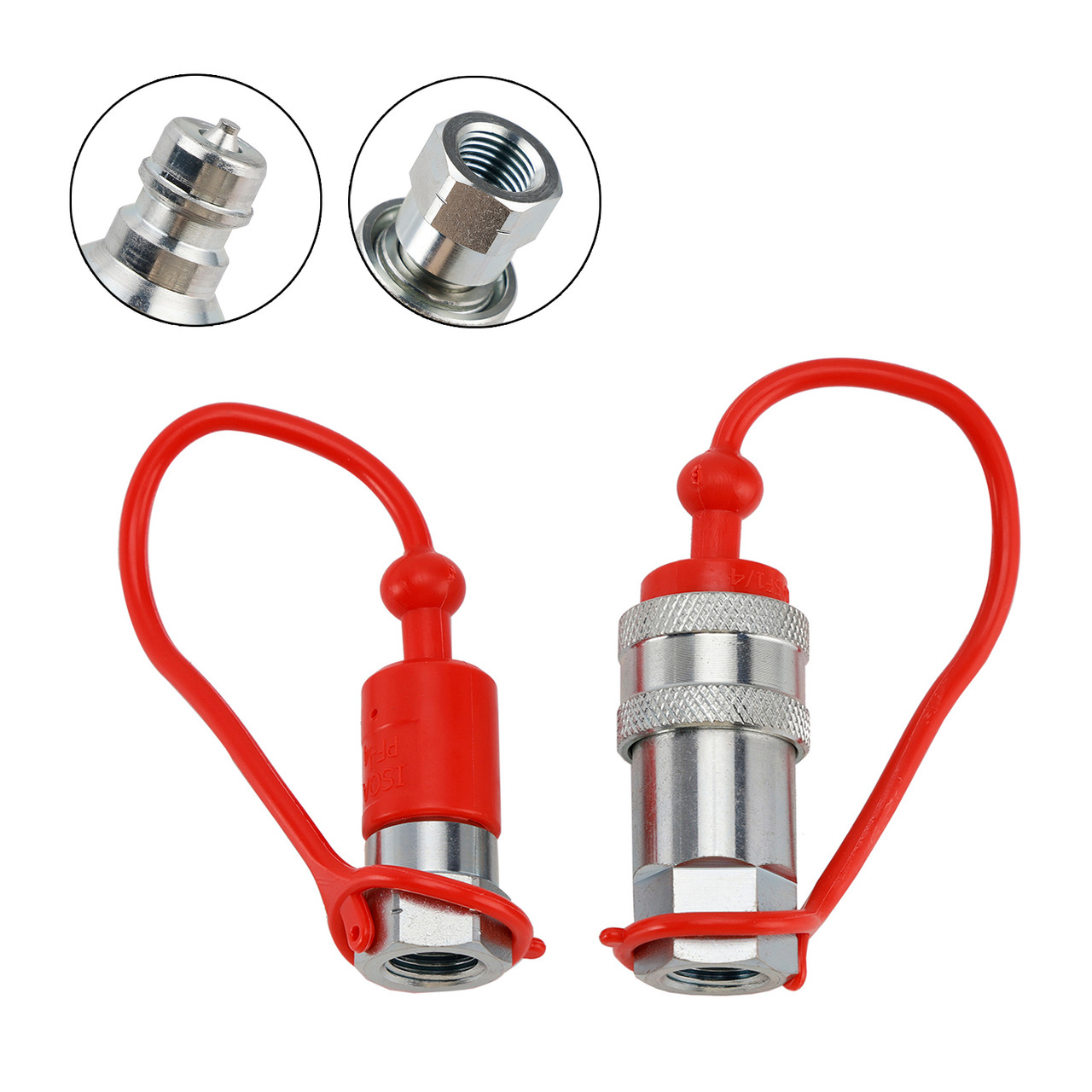 1/4" NPT ISO 7241-A Quick Disconnect Hydraulic Couplings / Couplers
