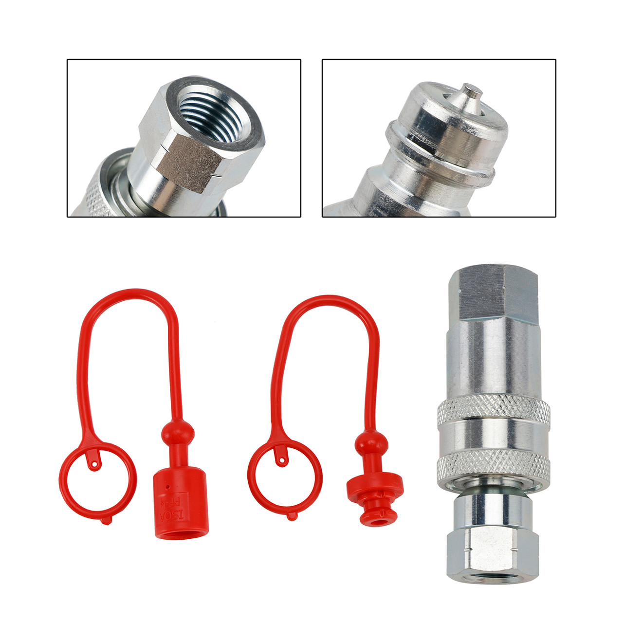 1/4" NPT ISO 7241-A Quick Disconnect Hydraulic Couplings / Couplers
