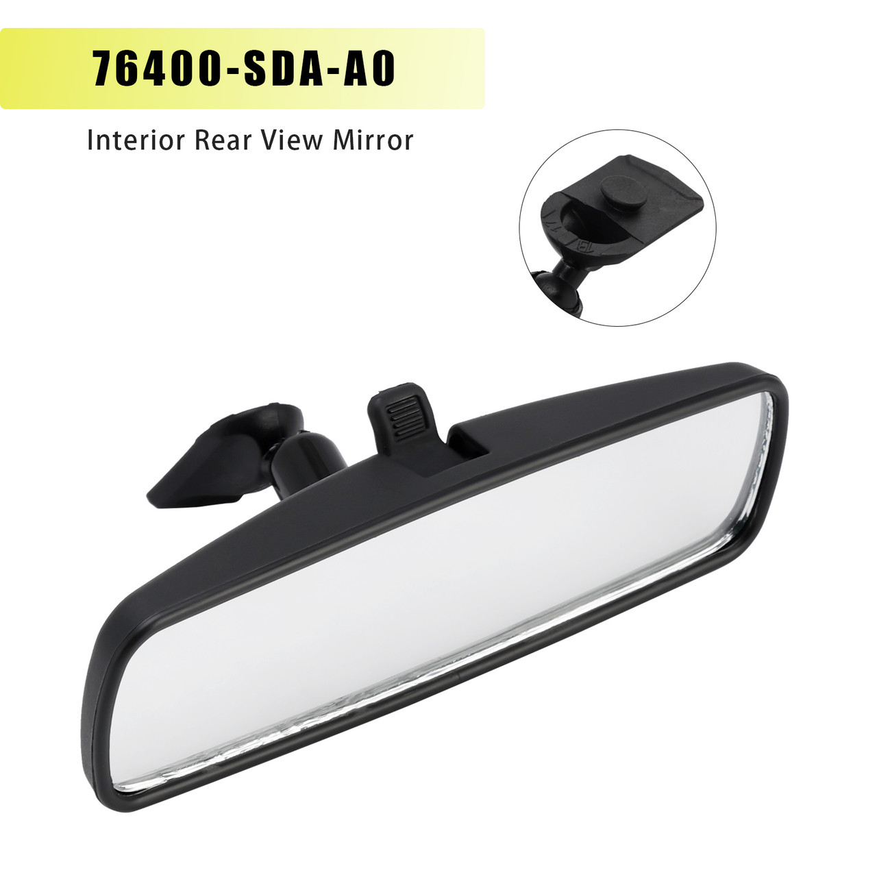 2011-2016 Honda CR-Z Interior Rear View Mirror 76400-SDA-A0 Black Generic