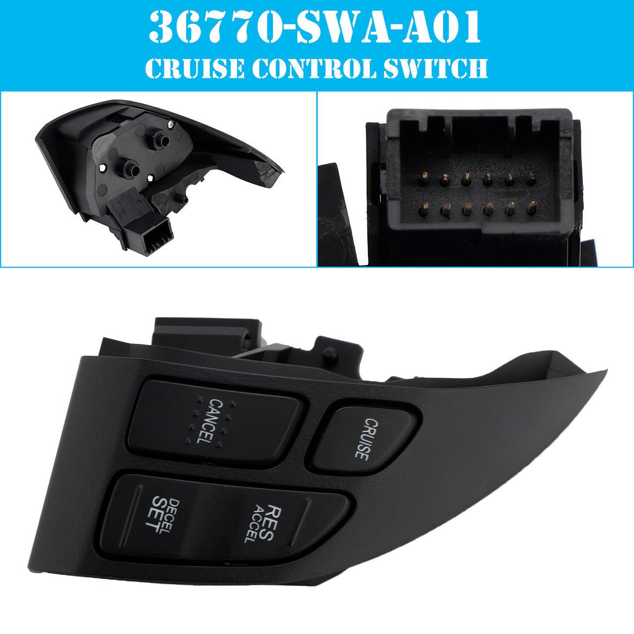 2007-2011 Honda CR-V Cruise Control Switch 36770-SWA-A01 Generic