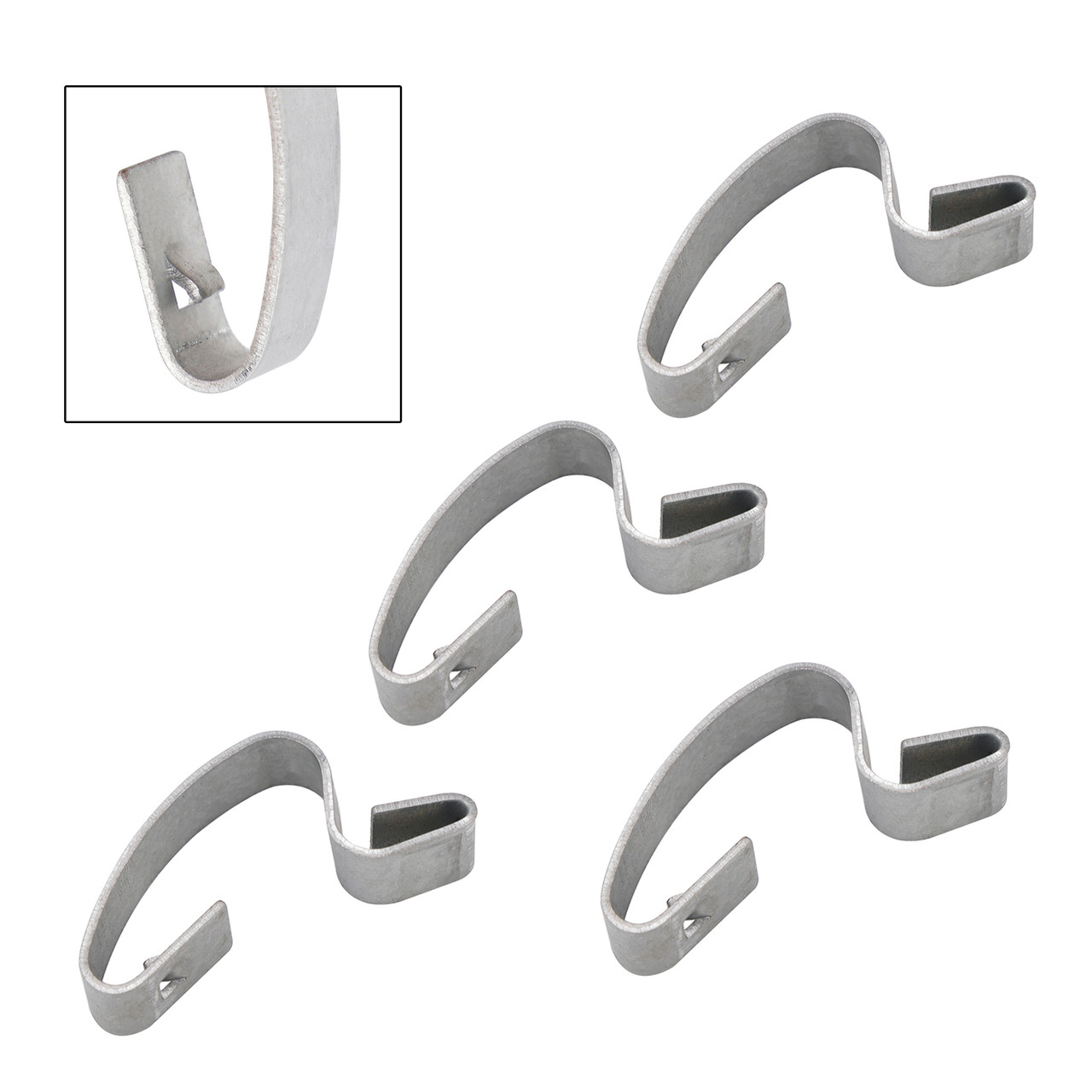 2001-2023 YFM660 YFM700 YFM700R 4X Hook Set Air Box Lid Clip 5Th-14436-00-00 Silver Generic