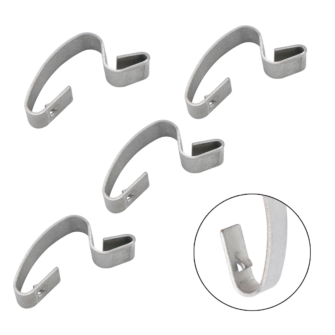 2000-2008 YFM80 YFM660 YFM400 4X Hook Set Air Box Lid Clip 5Th-14436-00-00 Silver Generic