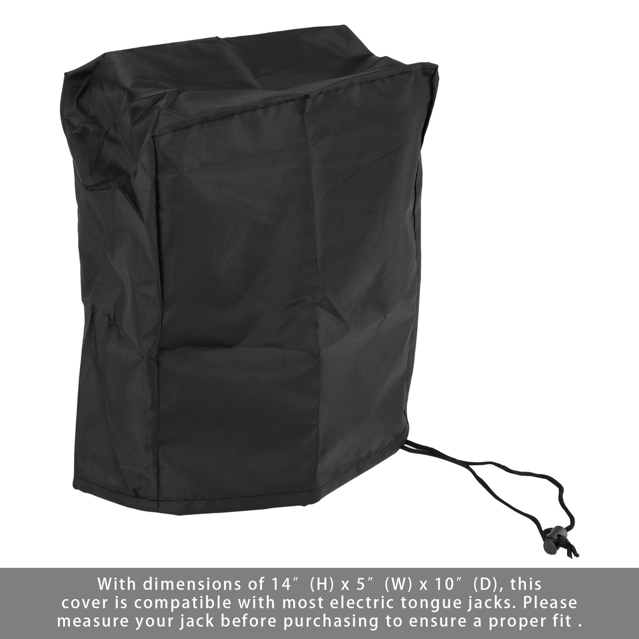 Electric Tongue Jack Cover 210D Universal Trailer RV Electric Tongue Jack Protective Cover Size 14¡åx 5¡åx 10¡å