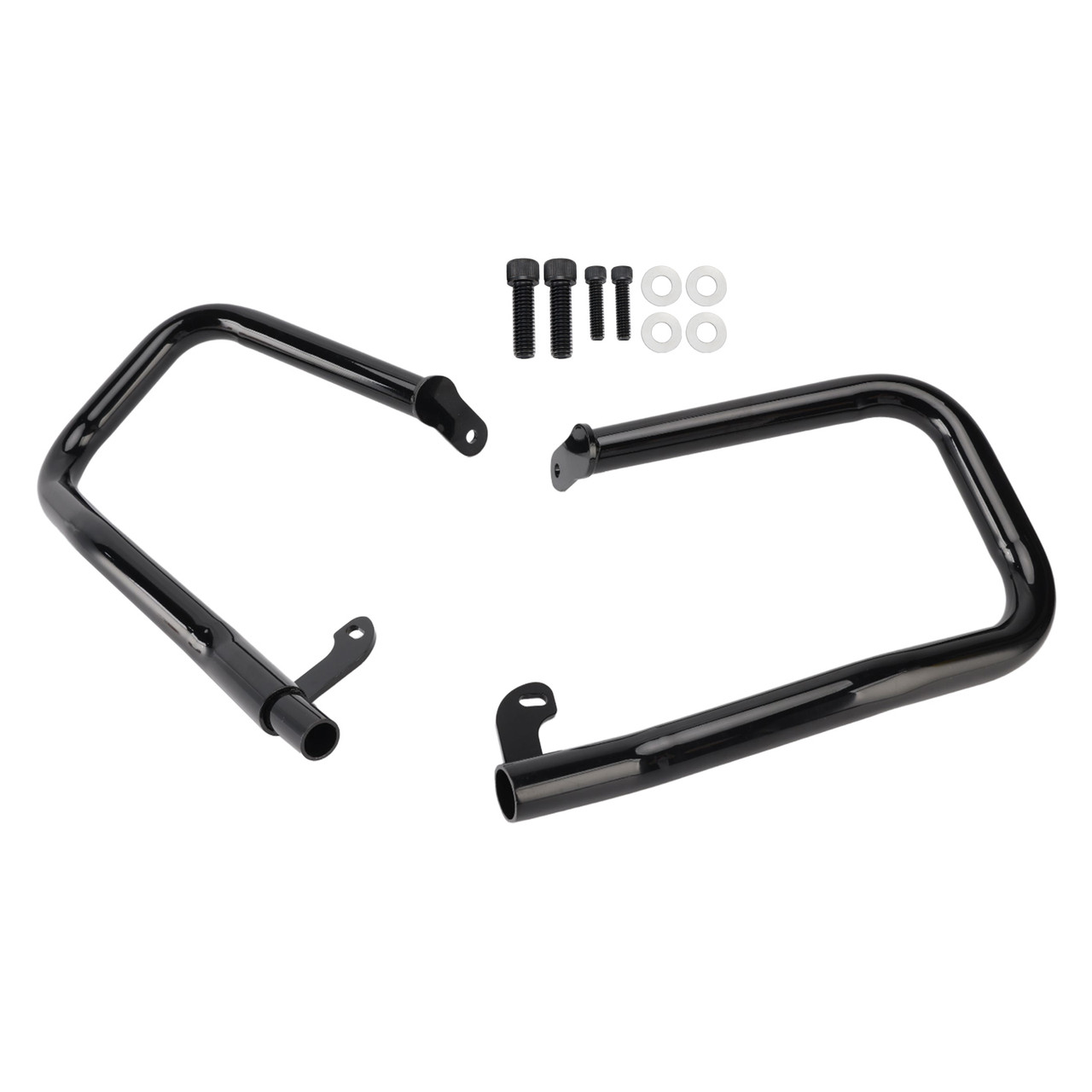2014-2024 Touring Glide Engine Guard Crash Bar Frame Protector Bumper Steel Black Generic