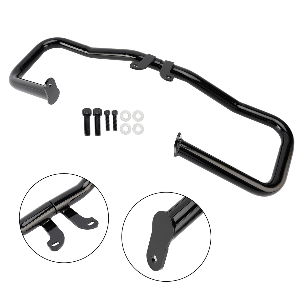 2014-2024 Touring Glide Engine Guard Crash Bar Frame Protector Bumper Steel Black Generic