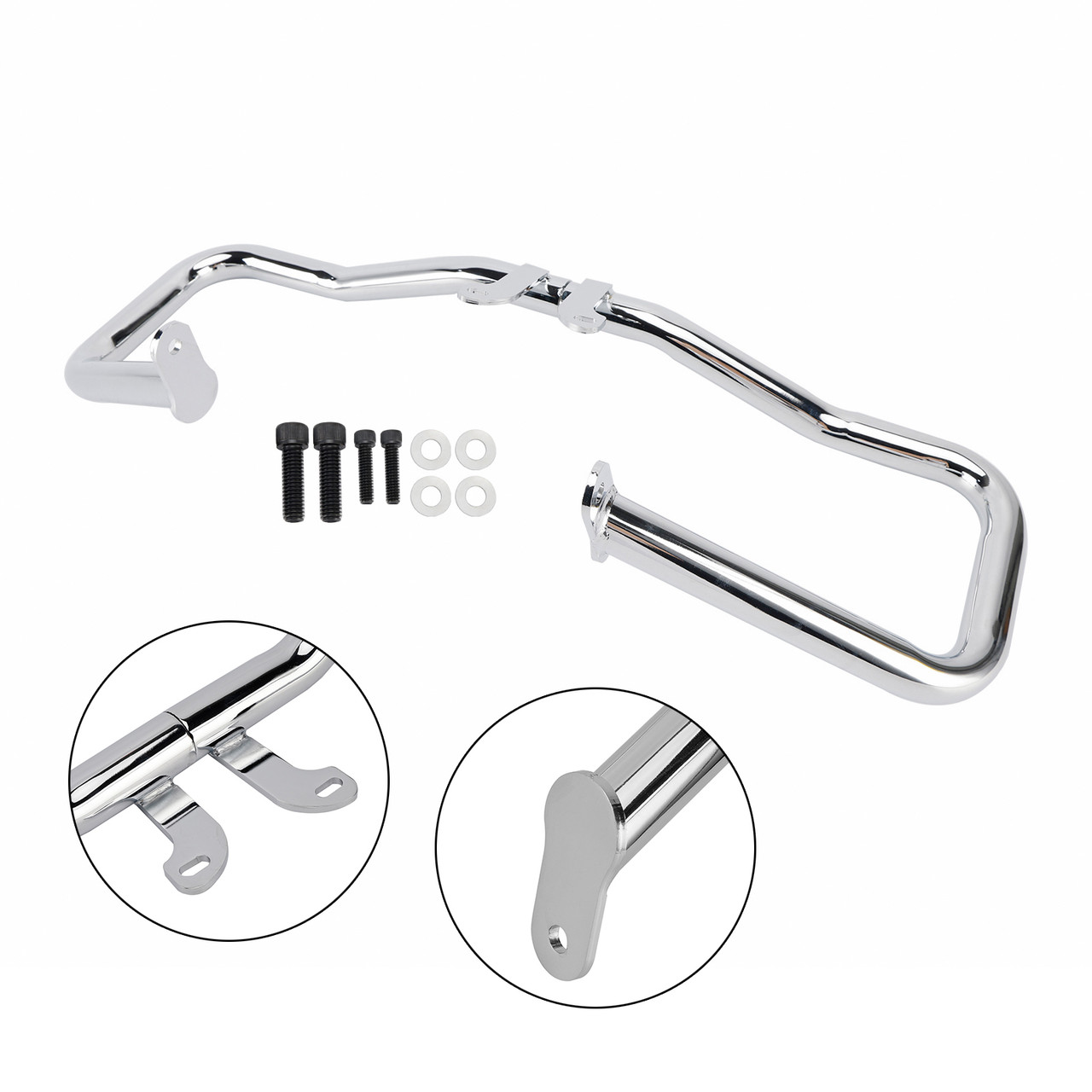 2014-2024 Touring Glide Engine Guard Crash Bar Frame Protector Bumper Steel Chrome Generic