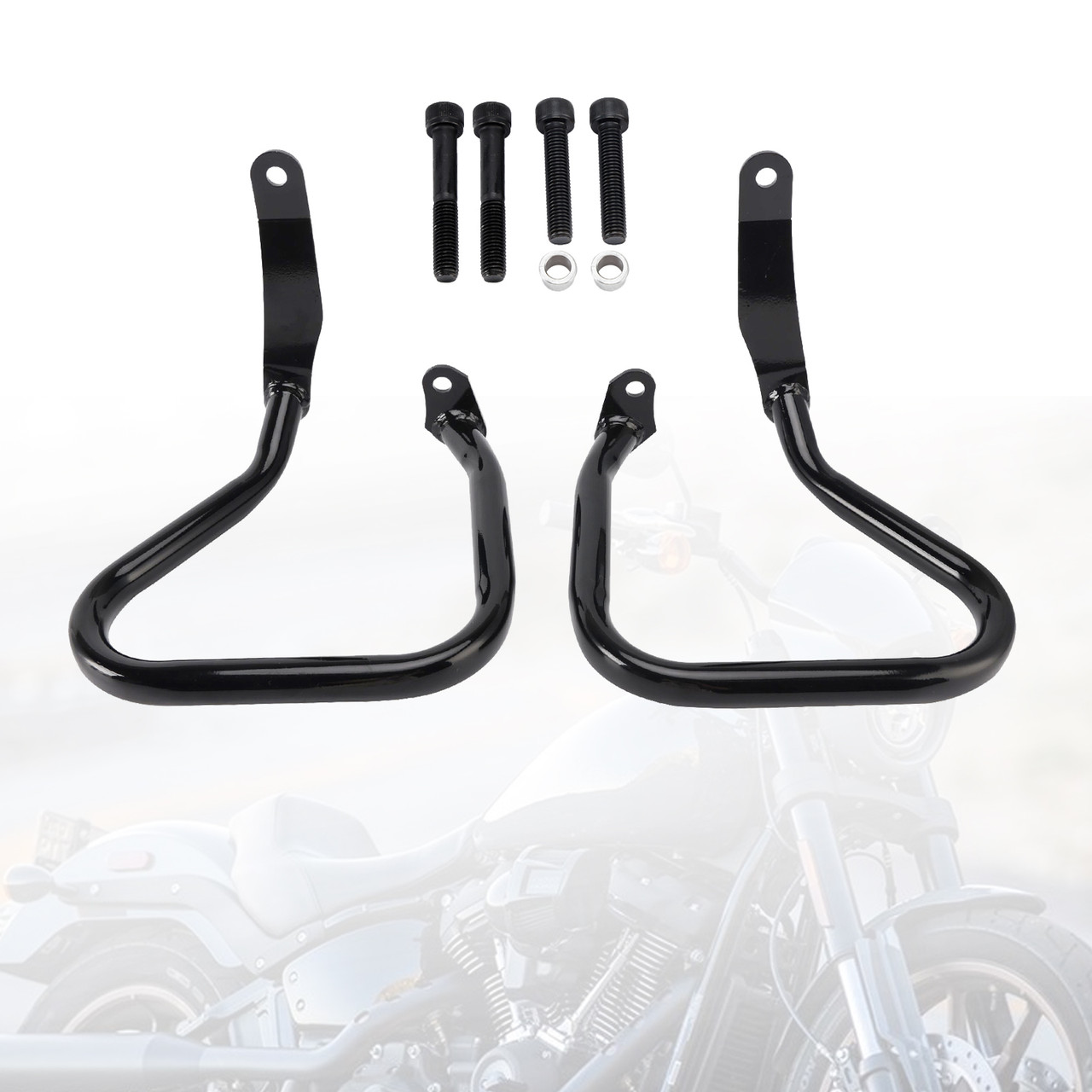 2022-2024 Softail Low Rider ST FXLRST Engine Guard Crash Bar Frame Protector Bumper Steel Black Generic